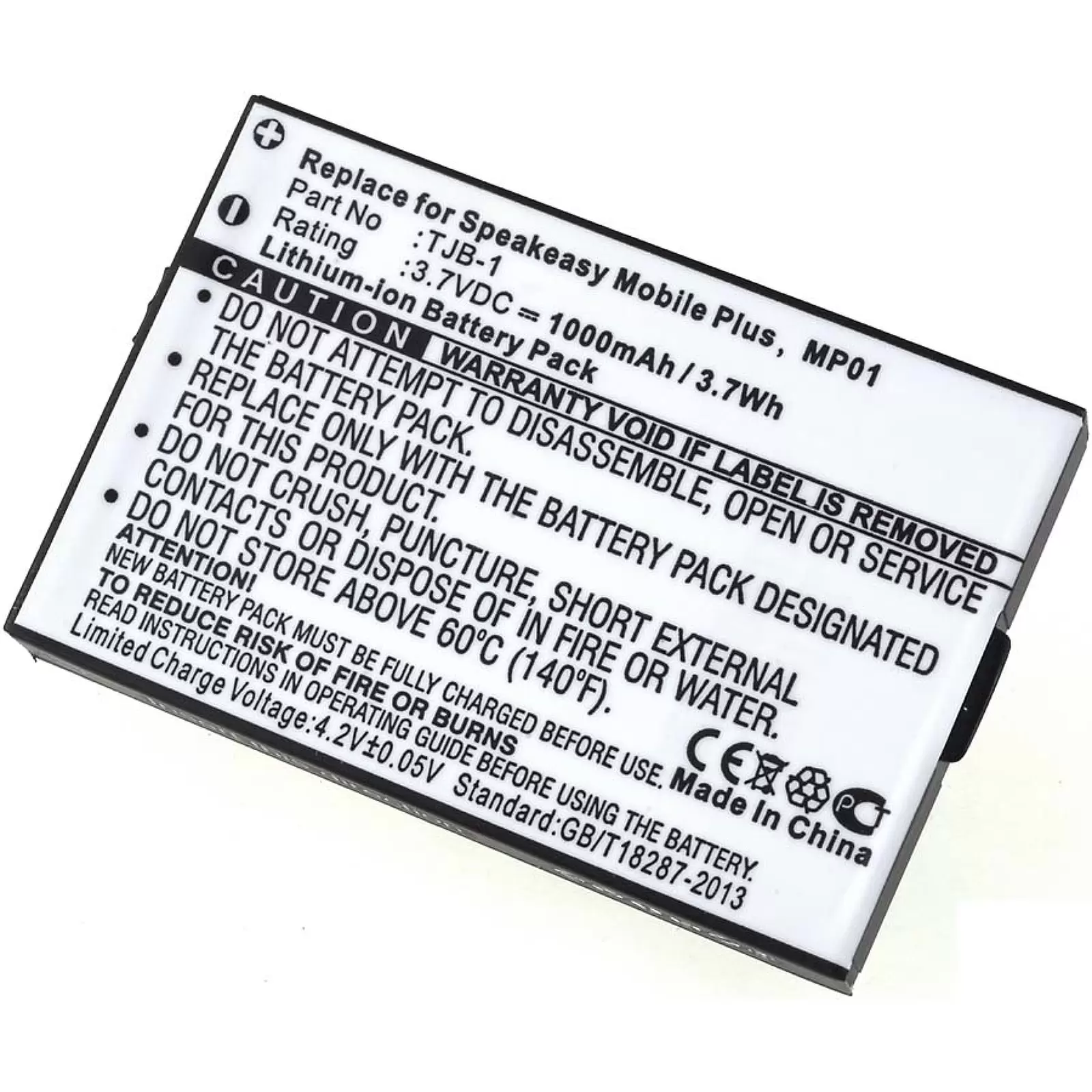 Akku für Binatone B200/ Swissvoice  MP01/ Typ TJB-1