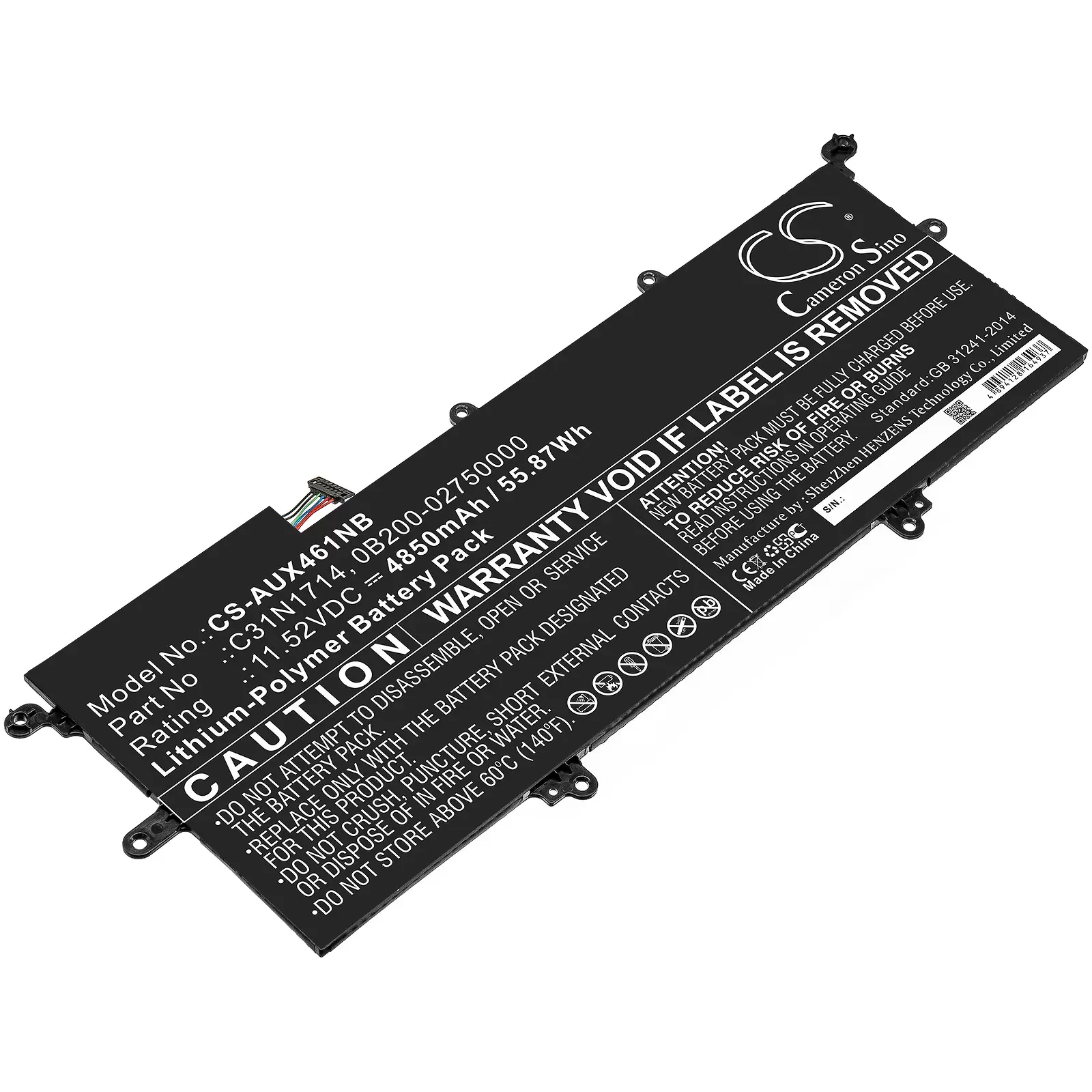 Akku passend für Laptop Asus ZenBook Zenbook Flip 14 UX461FA Zenbook Flip 14 UX461UA Typ C31N1714