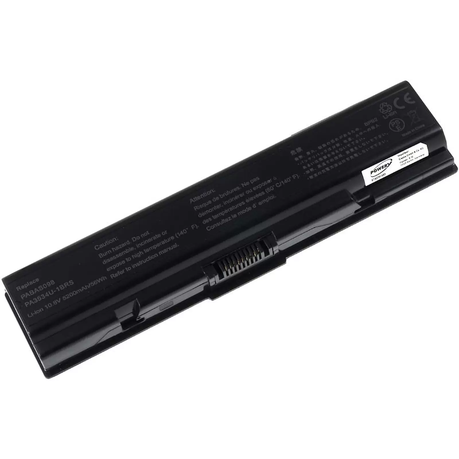 Akku für Toshiba Satellite A200/ A205/ A210  5200mAh