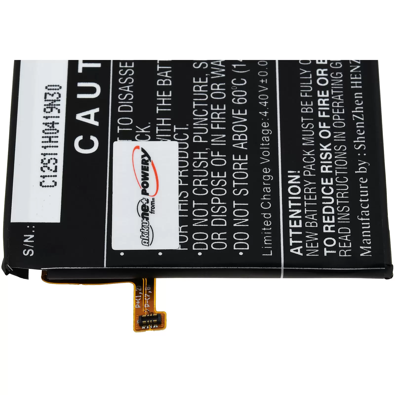 Akku passend für Smartphone, Handy Samsung Galaxy Note 10 Lite,  SN-N770F/DS, Typ EB-BN770ABY u.a.