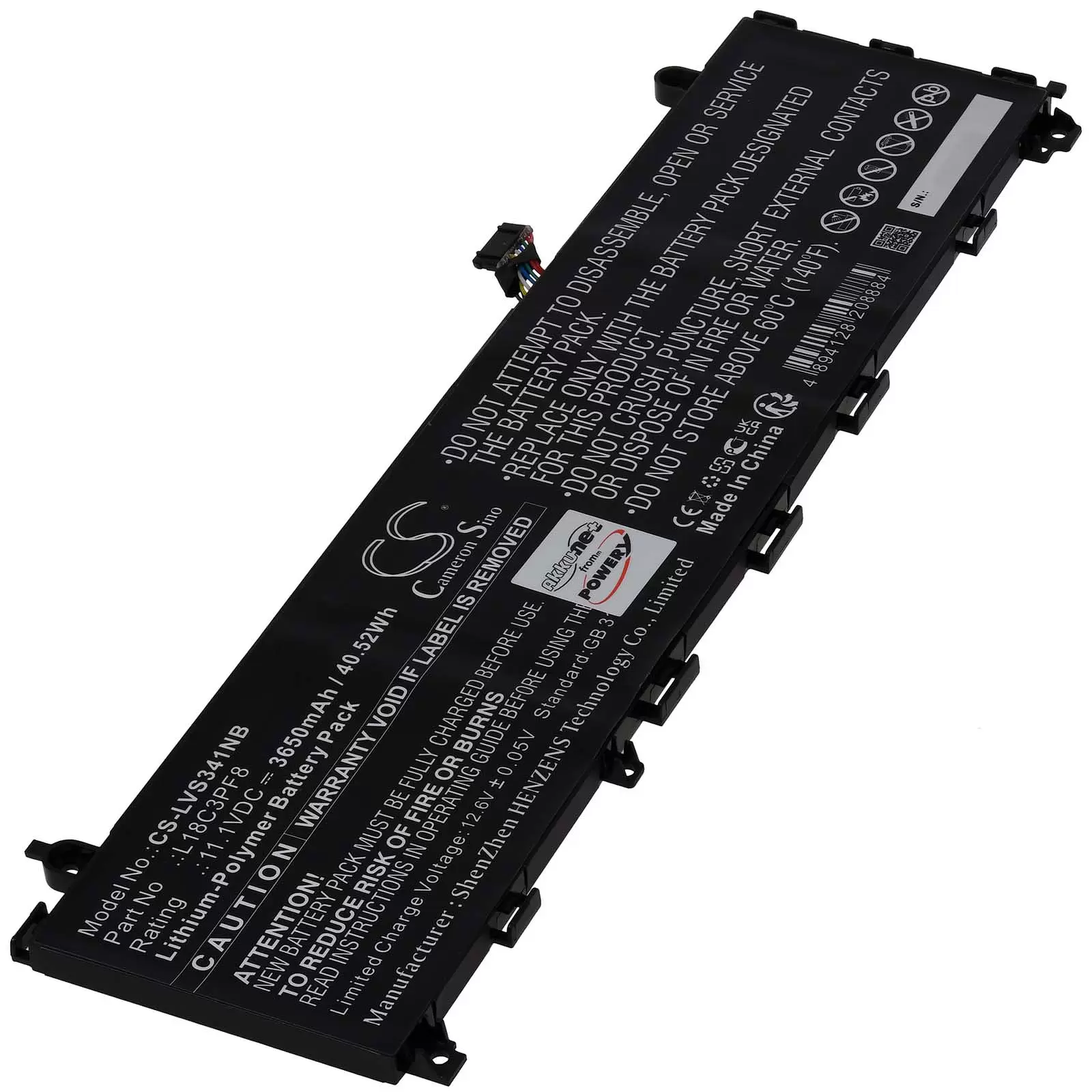 Akku passend für Laptop Lenovo IdeaPad S340-13 IdeaPad S340-13IML Typ L18C3PF8