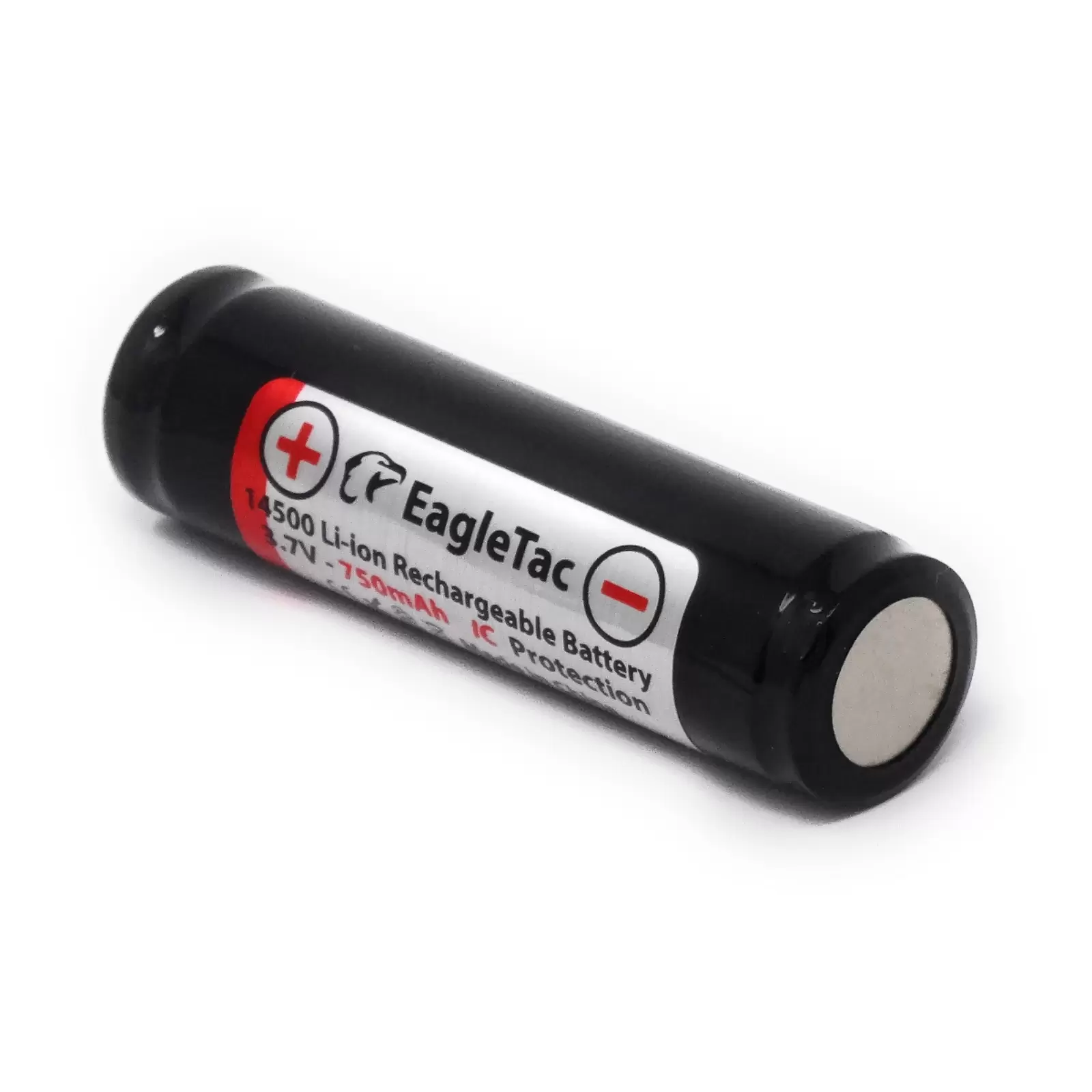 Eagletac 14500 Li-Ion Akku 3,7V 750mAh IC-Protected 1er Pack