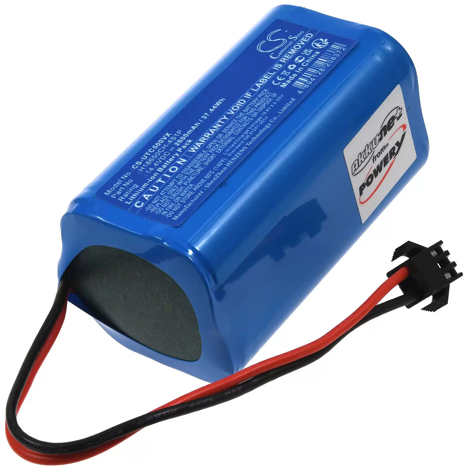 Akku passend für Saugroboter Ultenic D5s D5s Pro T10 Elite Typ H18650CH-4S1P