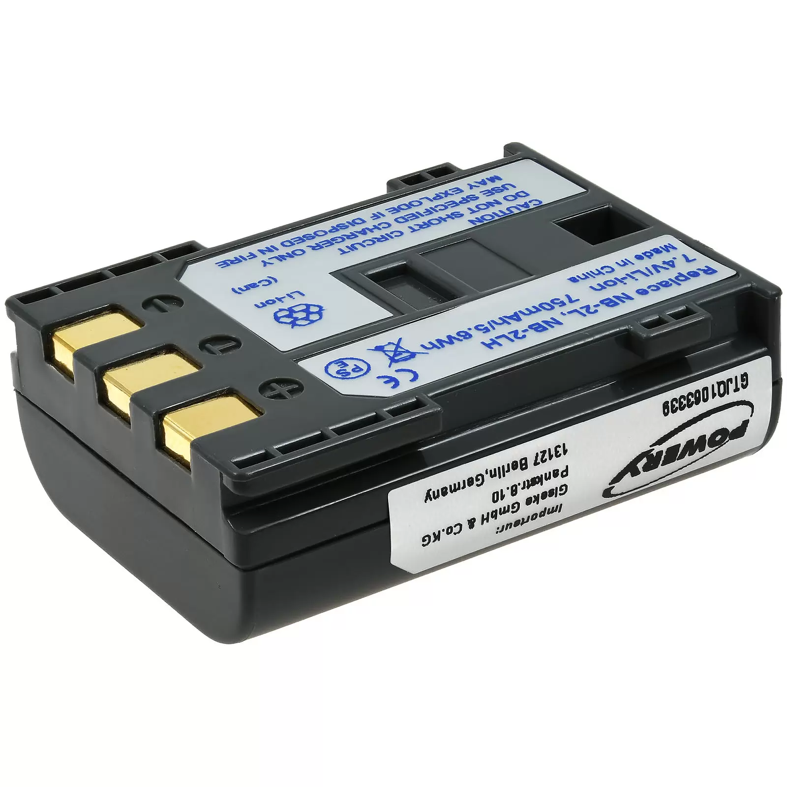 Akku für Canon NB-2L/ NB-2LH 750mAh