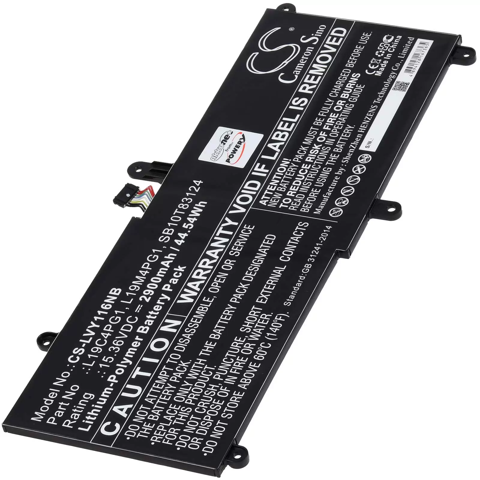 Akku passend für Laptop Lenovo ThinkPad Yoga 11e Gen 6, Typ L19M4PG1