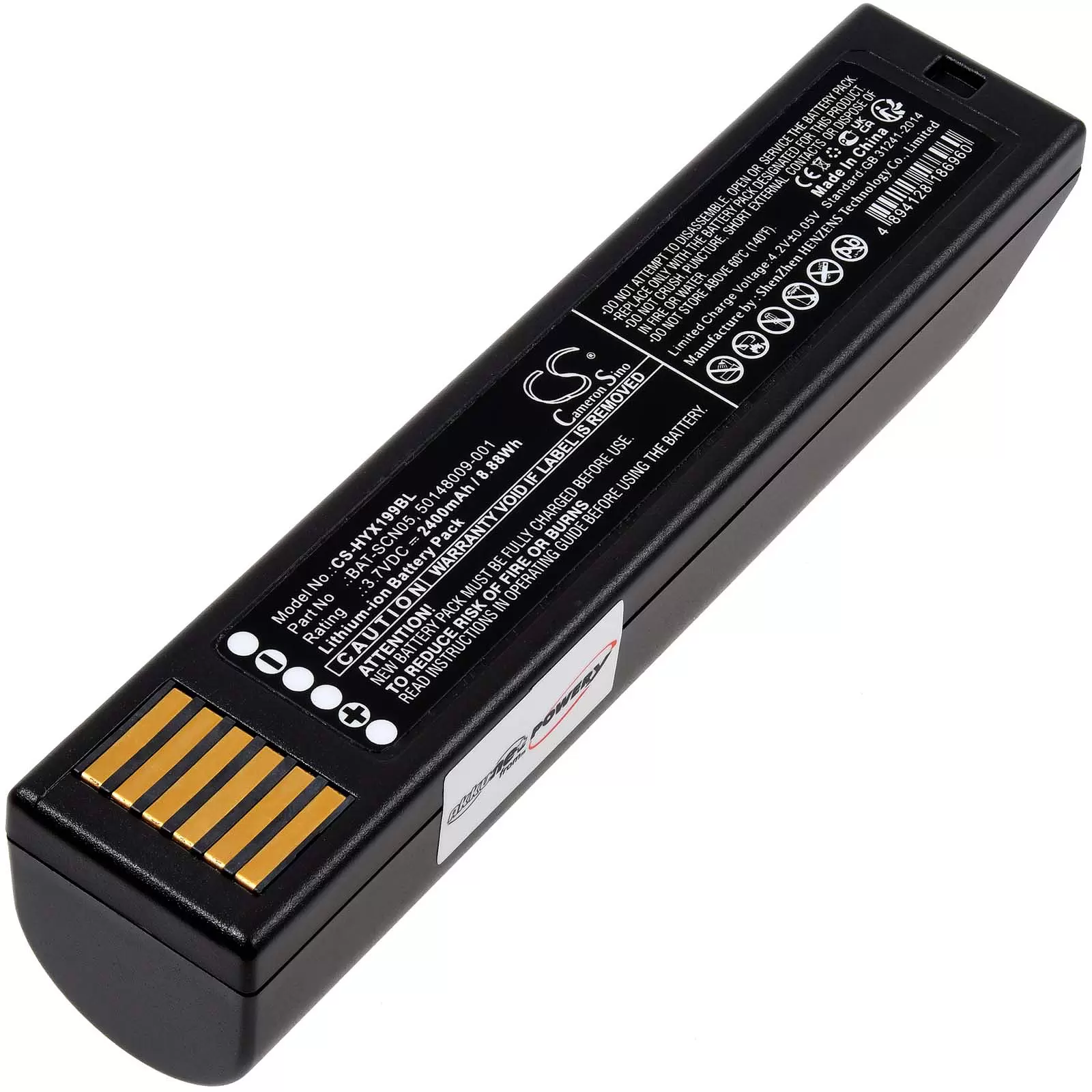 Akku passend für Barcode-Scanner Honeywell Xenon XP 1952 Xenon XP 1902GHD Typ BAT-SCN05