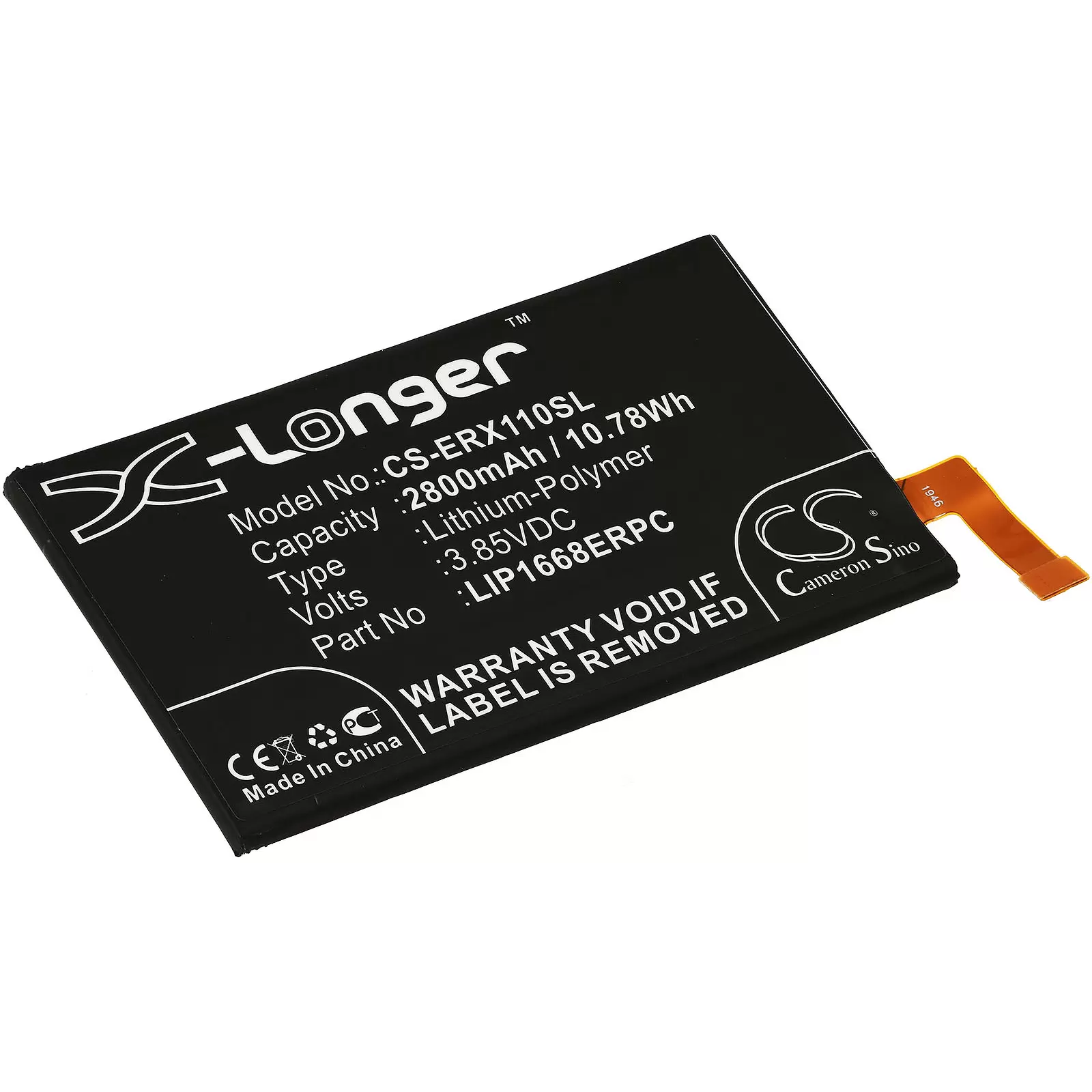 Akku passend für Handy, Smartphone Sony Xperia 10, I4113, Typ LIP1668ERPC