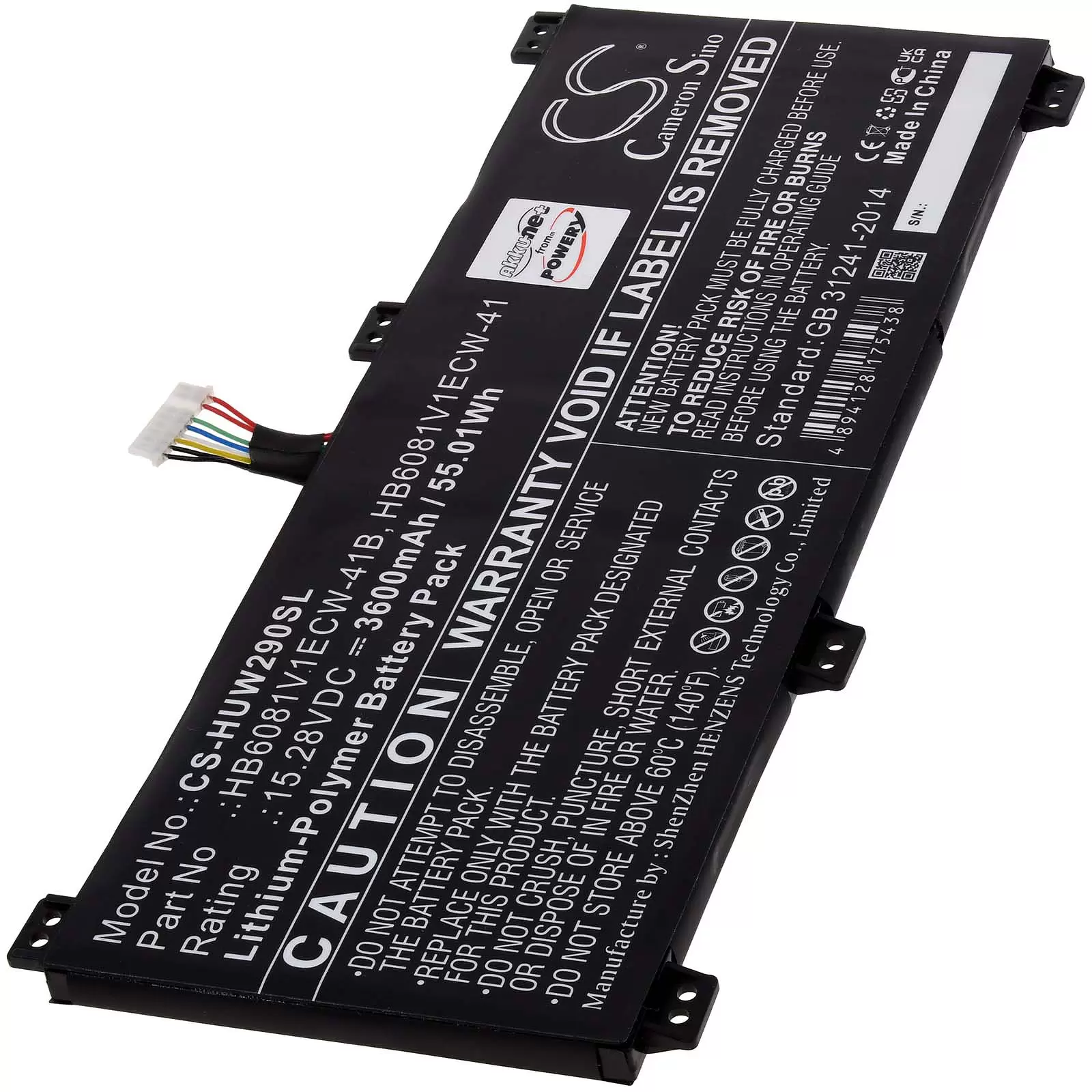 Akku passend für Laptop Huawei MateBook D16 MagicBook Pro 2020 Typ HB6081V1ECW-41
