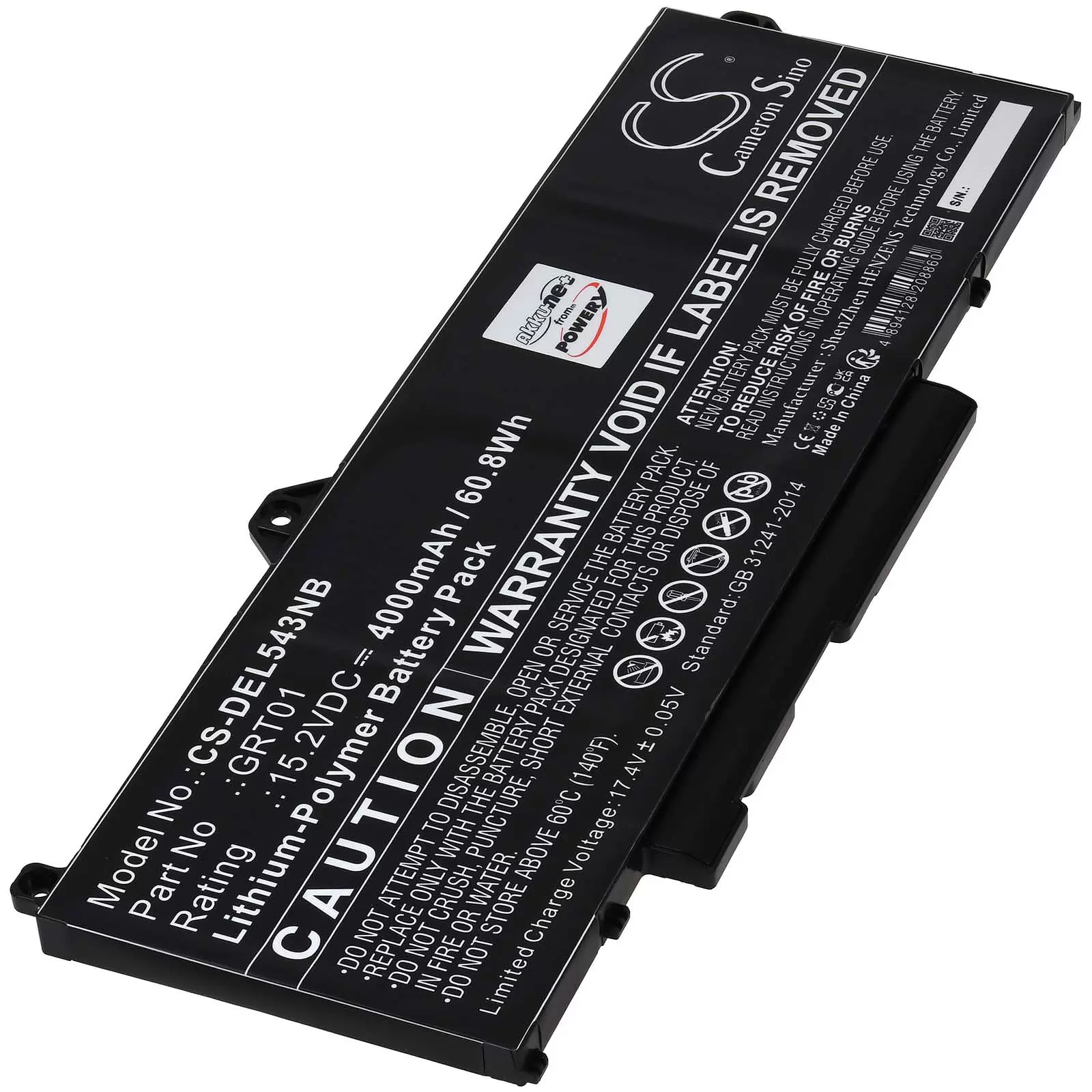 Akku passend für Laptop Dell Alienware M17 R5 AMD Latitude 5431 Precision 3571 Typ GRT01