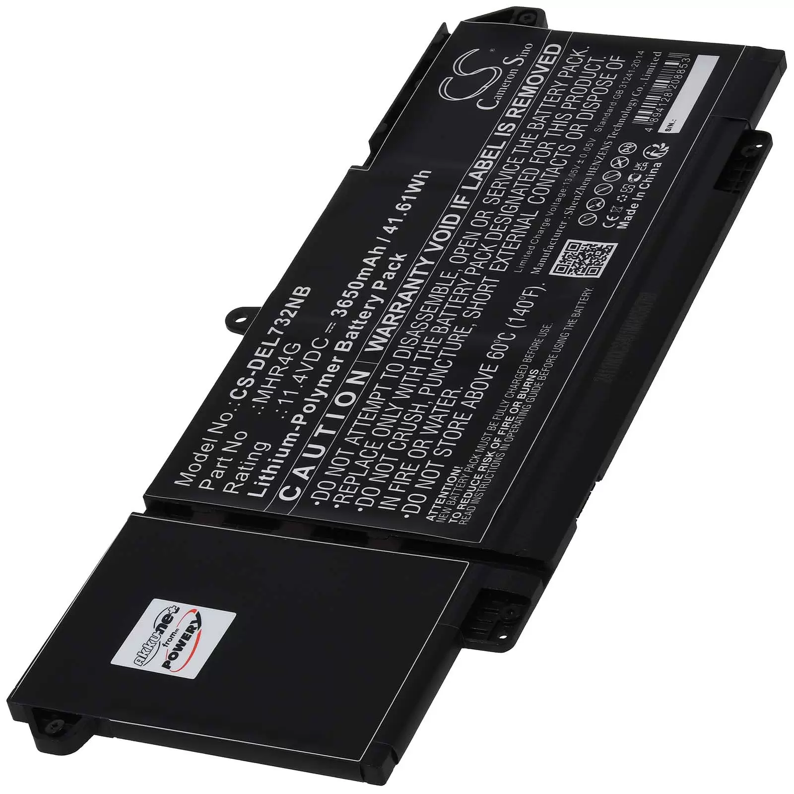 Akku passend für Laptop Dell Latitude 7320  Latitude 13 5320 Typ MHR4G