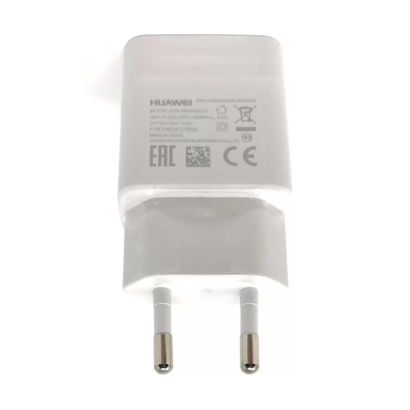 Original Huawei Ladegerät / Lade-Adapter für Huawei P8 Lite / P9 / P9 Plus / Y560 /  2,0Ah Weiß