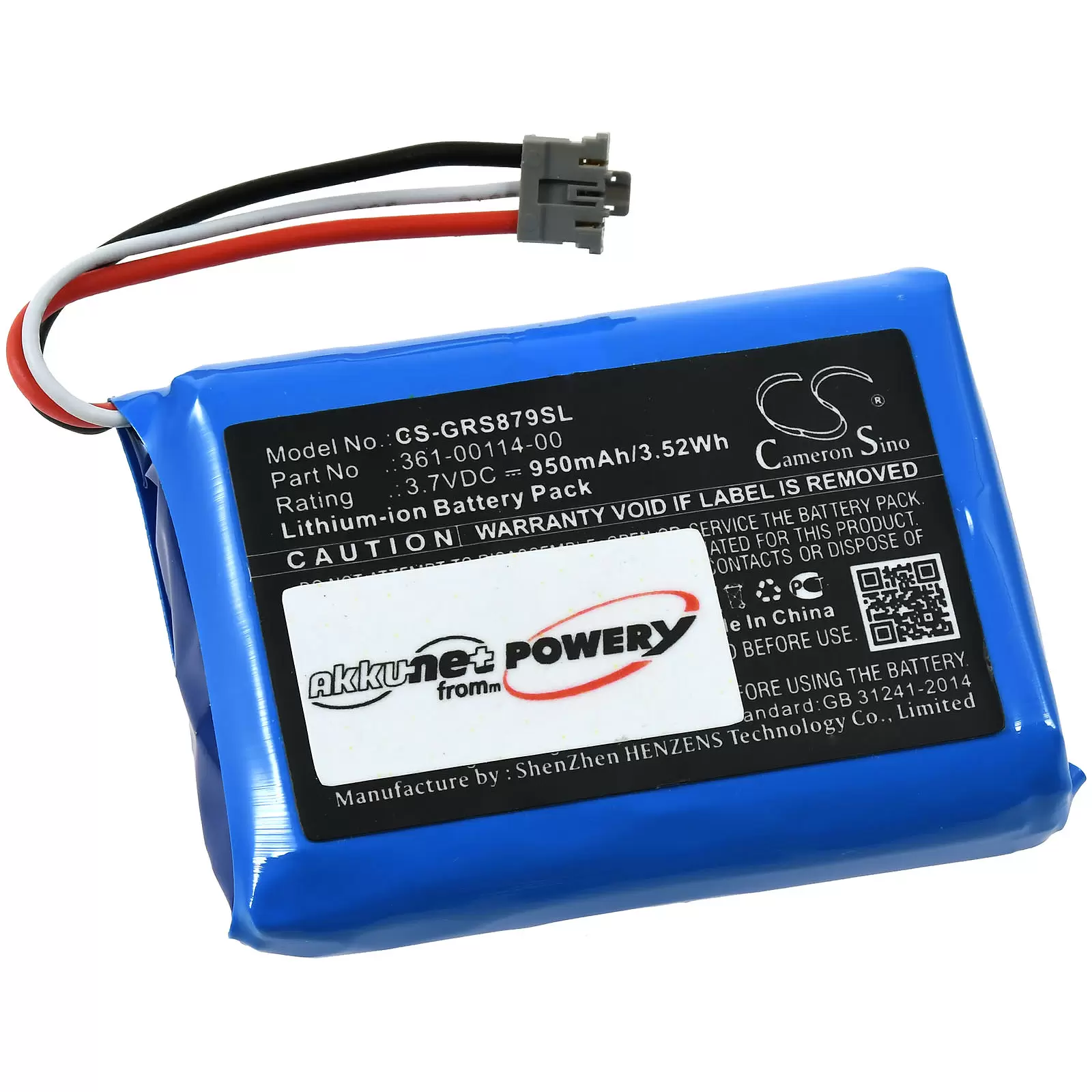 Akku passend für GPS-Notsender Garmin inReach Mini,  010-01879-00,  Typ 361-00114-00