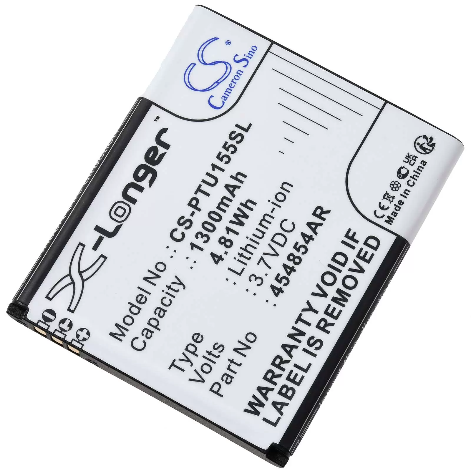 Akku passend für Handy Panasonic KX-TU150 KX-TU155 KX-TU160 Typ 454854AR