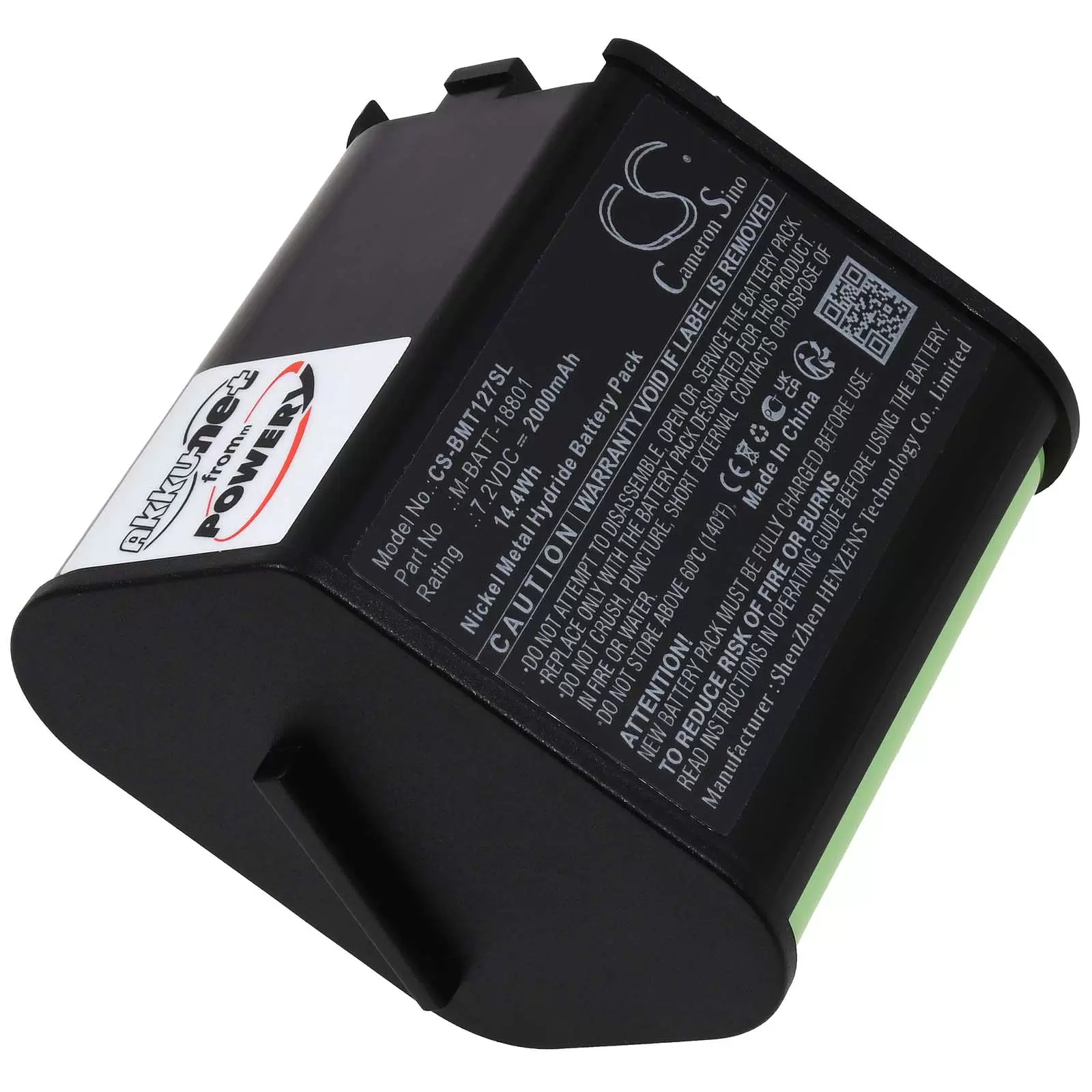 Akku passend für Etiketten-, Labeldrucker Brady TLS PC Link Typ M-BATT-18801