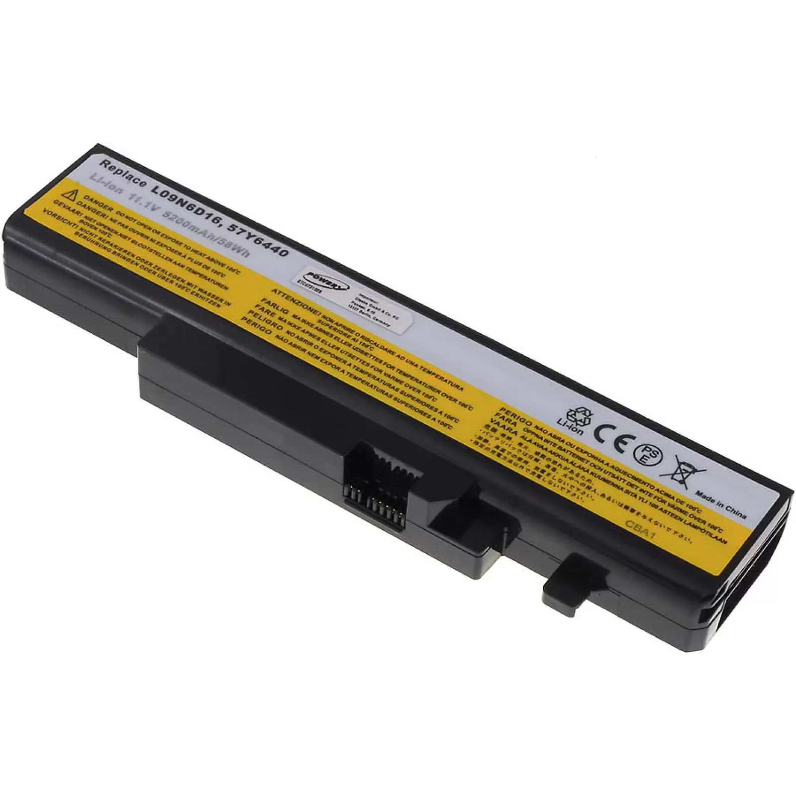 Akku für Lenovo IdeaPad Y460 Serie/ IdeaPad Y560 Serie/ Typ L09N6D16