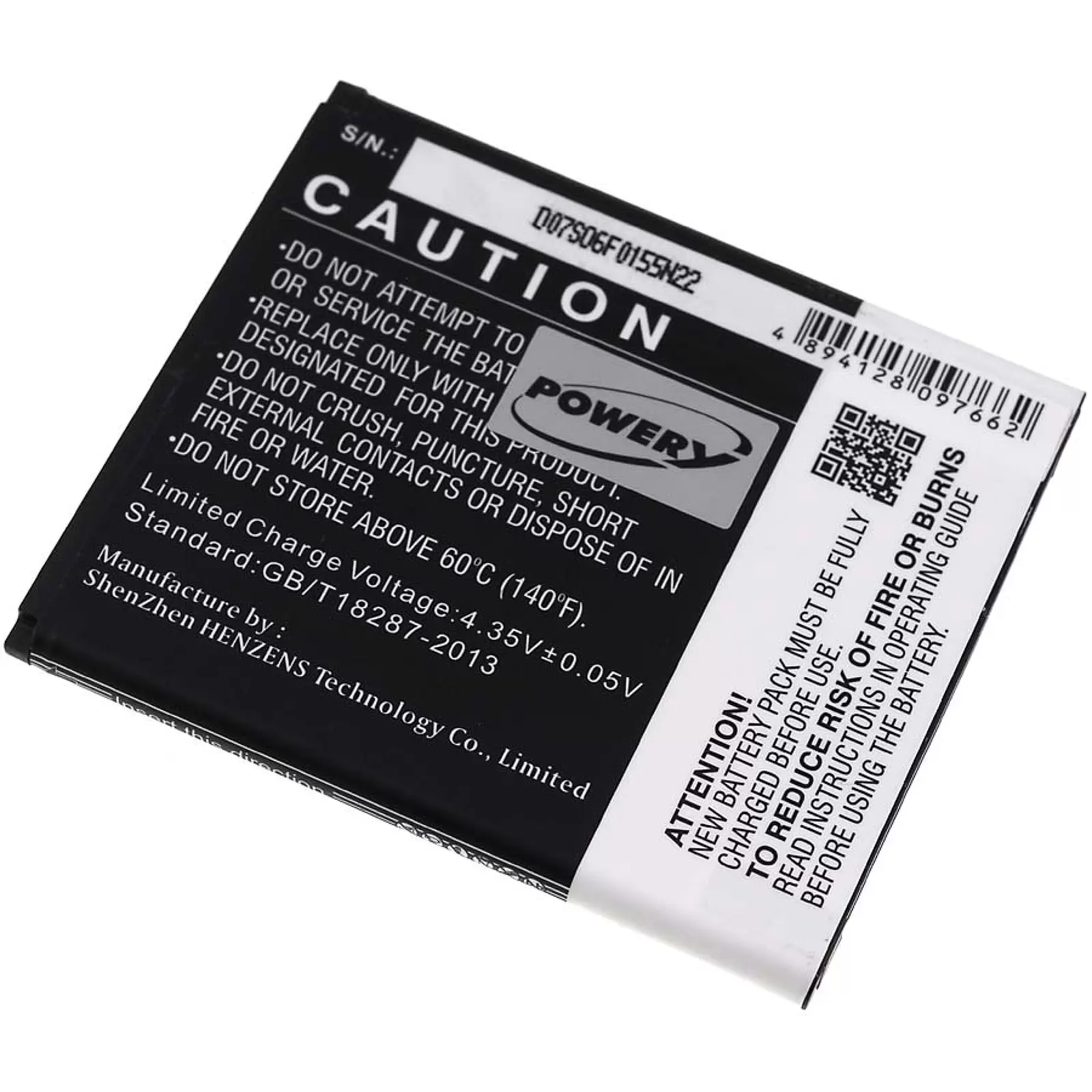 Akku für Wiko 9261 / Typ Birdy