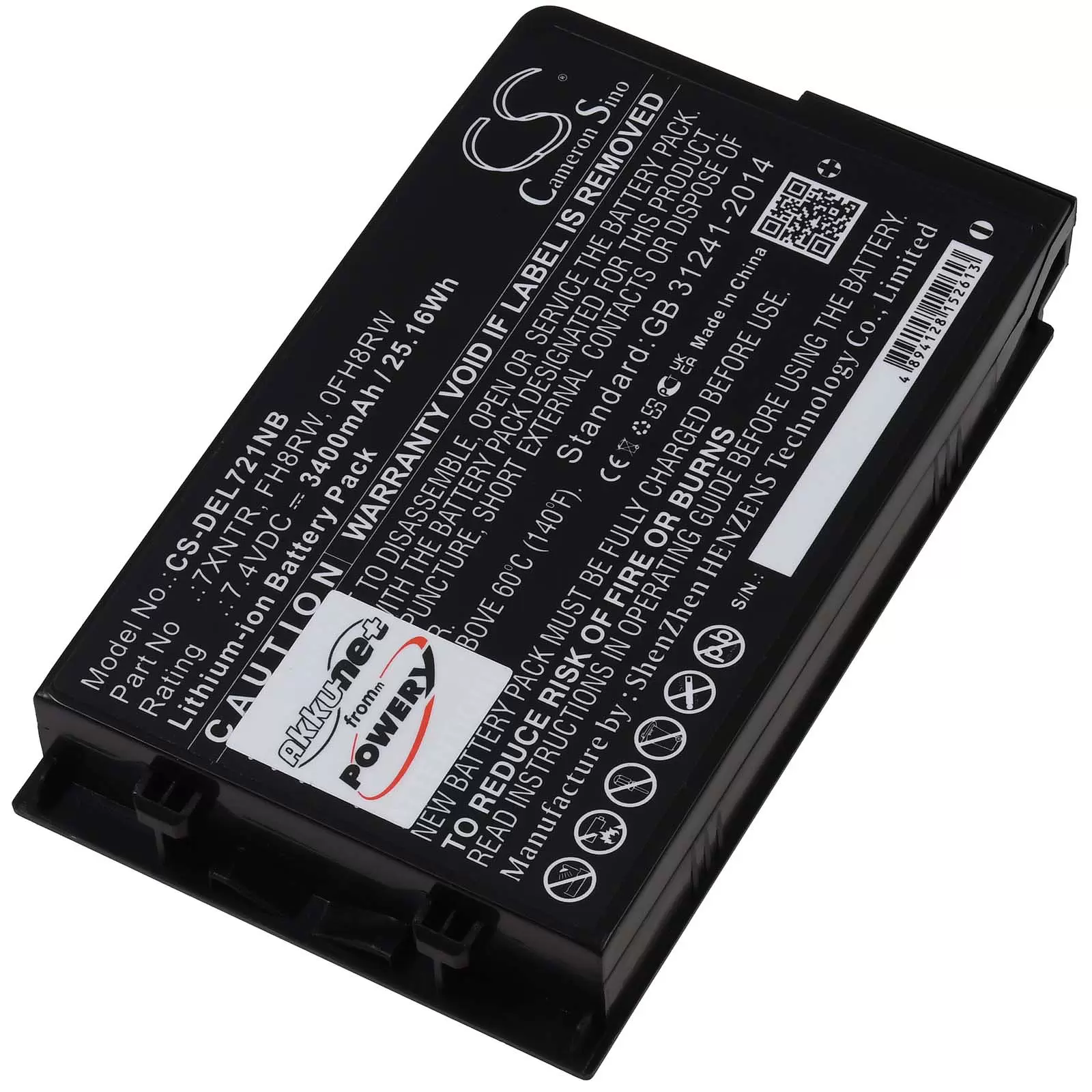 Akku passend für Tablet Dell Latitude 7202 Rugget Tablet,  Typ 7XNTR