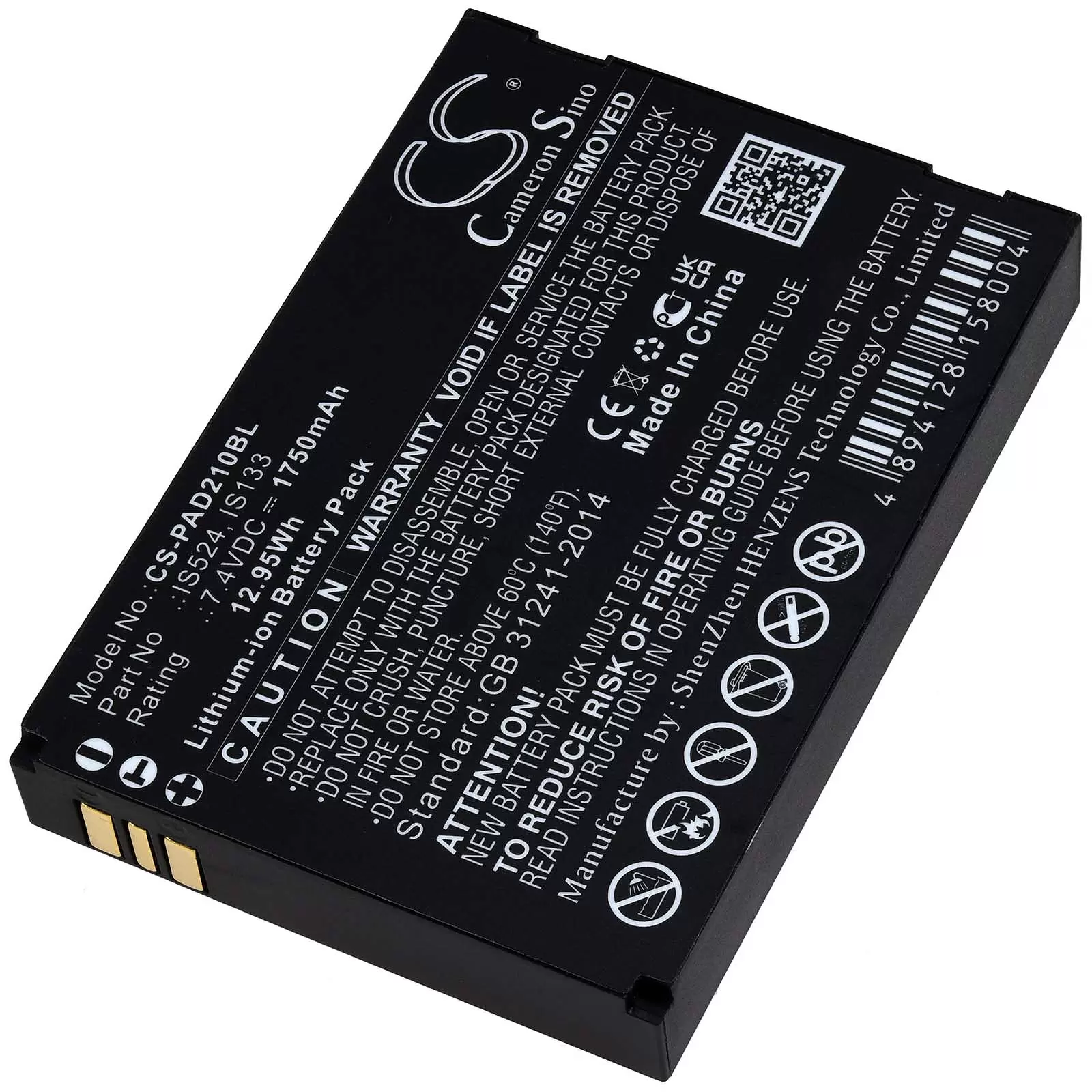 Akku passend für Payment-, Zahl-, Karten-Terminal Pax myPOS D210 D210 Bluetooth Typ IS524
