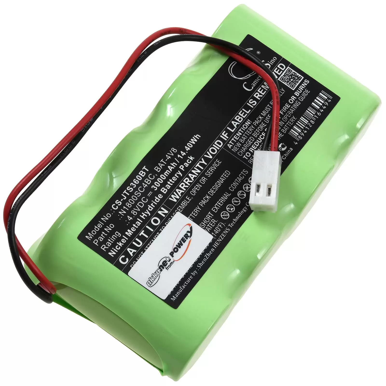 Akku passend für Alarmanlage Außensirene Jablotron OS 360  OS 365A Typ BAT-4V8