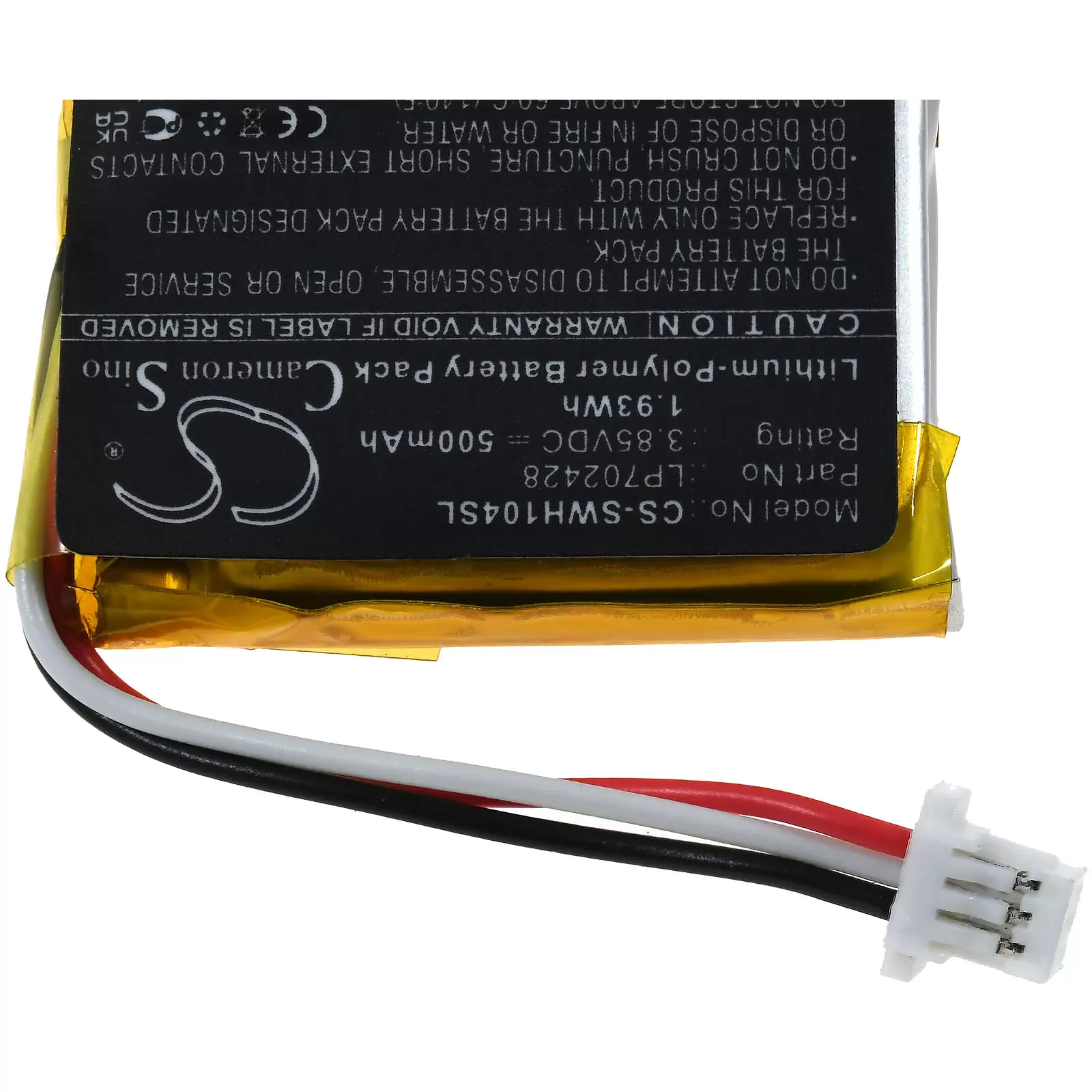 Akku passend für Bluetooth-Kopfhörer Charging Case Sony WF-1000XM4, Typ LP702428