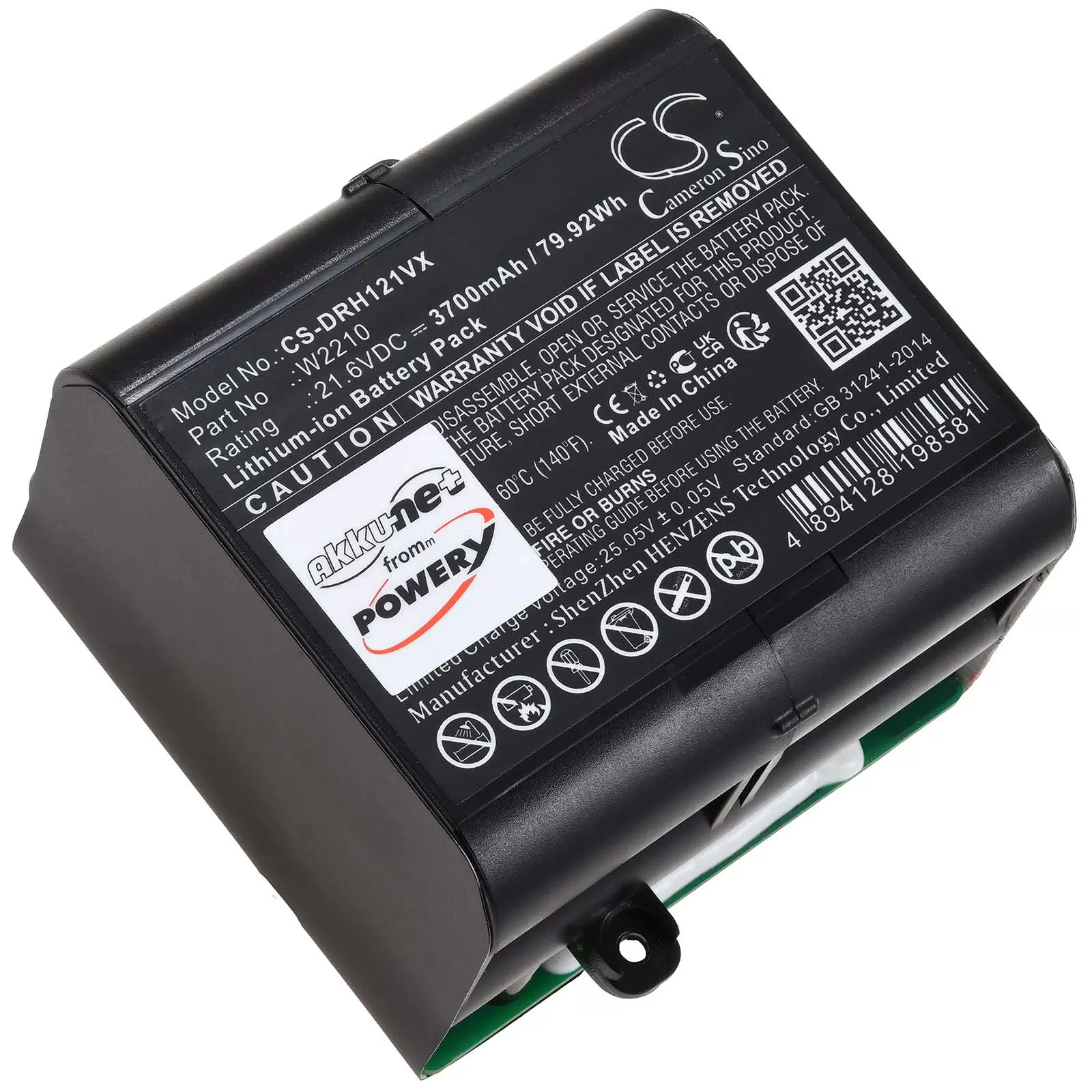 Akku passend für Hand-Staubsauger Dreame H12 H12 Pro Typ W2210