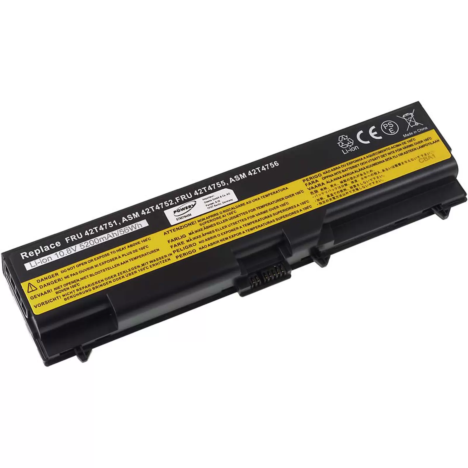 Akku für Lenovo ThinkPad SL417 E40/ Edge 14"/ Edge 15"/ Typ 42T4731