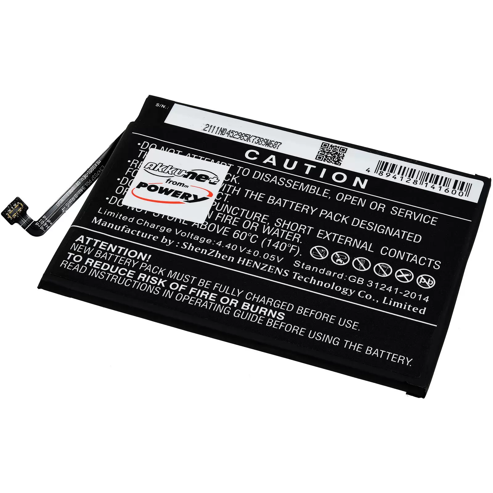 Akku passend für Handy, Smartphone Xiaomi Redmi Note 7,  M1901F7G, Typ BN4A