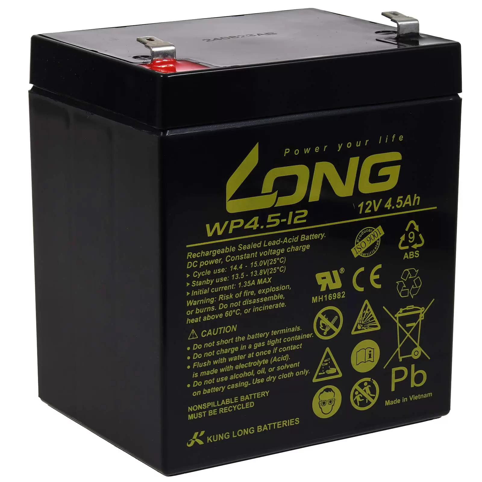 Long Bleiakku WP4.5-12 12V 4,5Ah