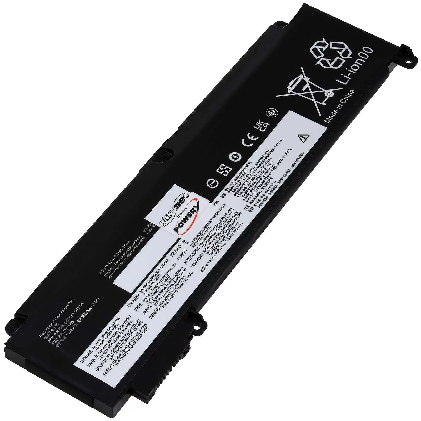 Akku passend für Laptop Lenovo ThinkPad T470s / T460s / Typ 00HW024 u.a.