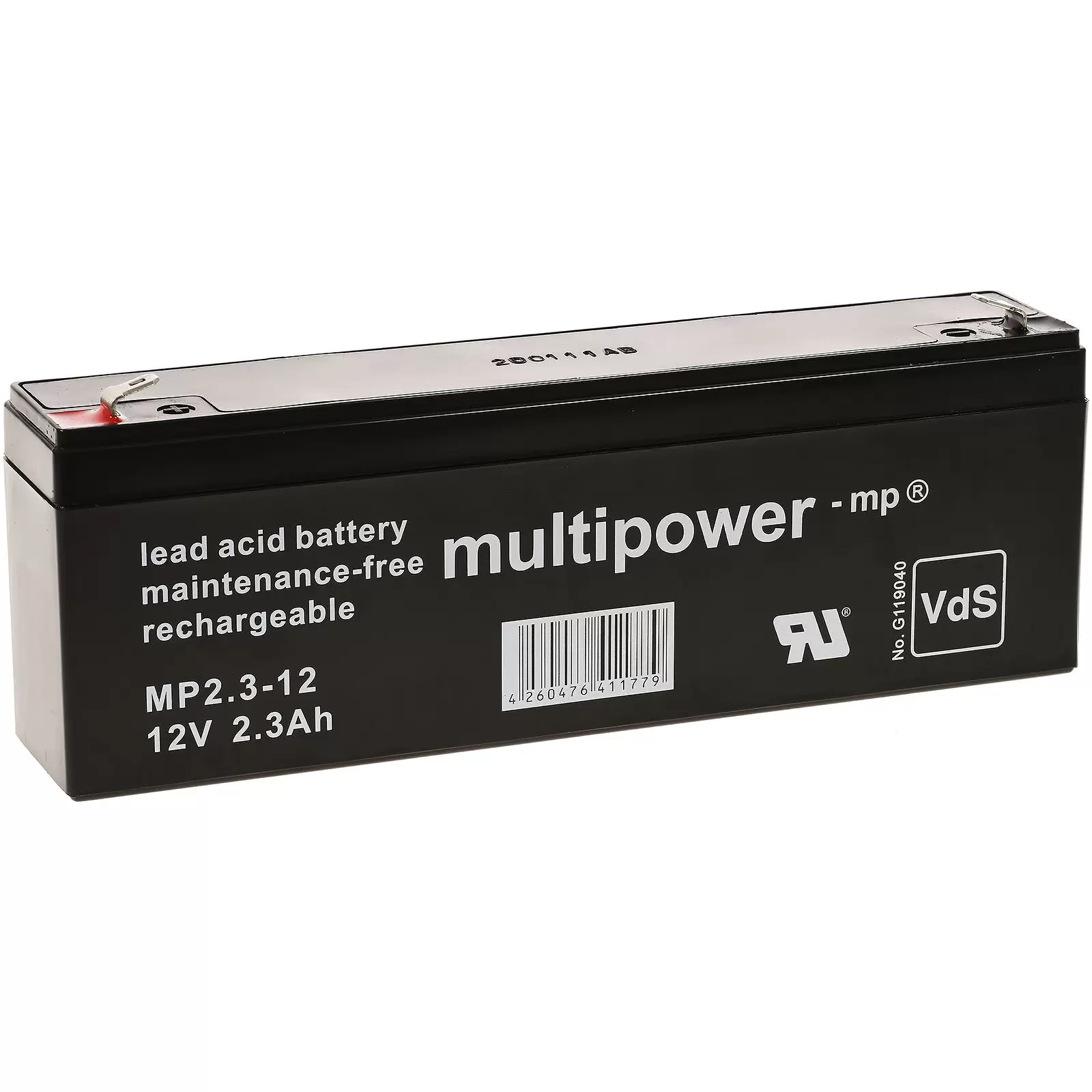 Bleiakku multipower MP2,3-12 ersetzt MP2,2-12 Vds