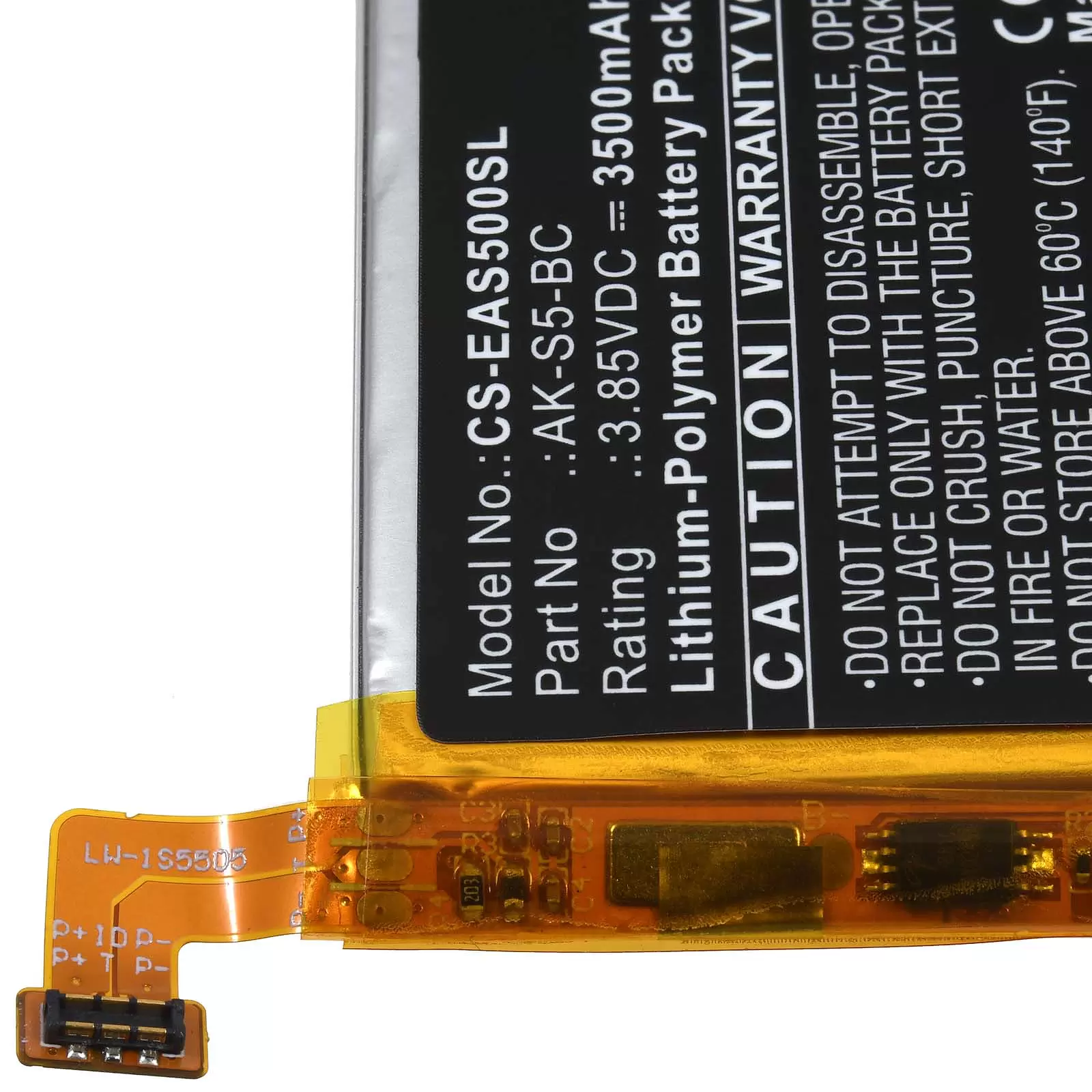 Akku passend für Senioren-Handy emporia SMART.5 Smart 5 EMS5 Typ AK-S5-BC