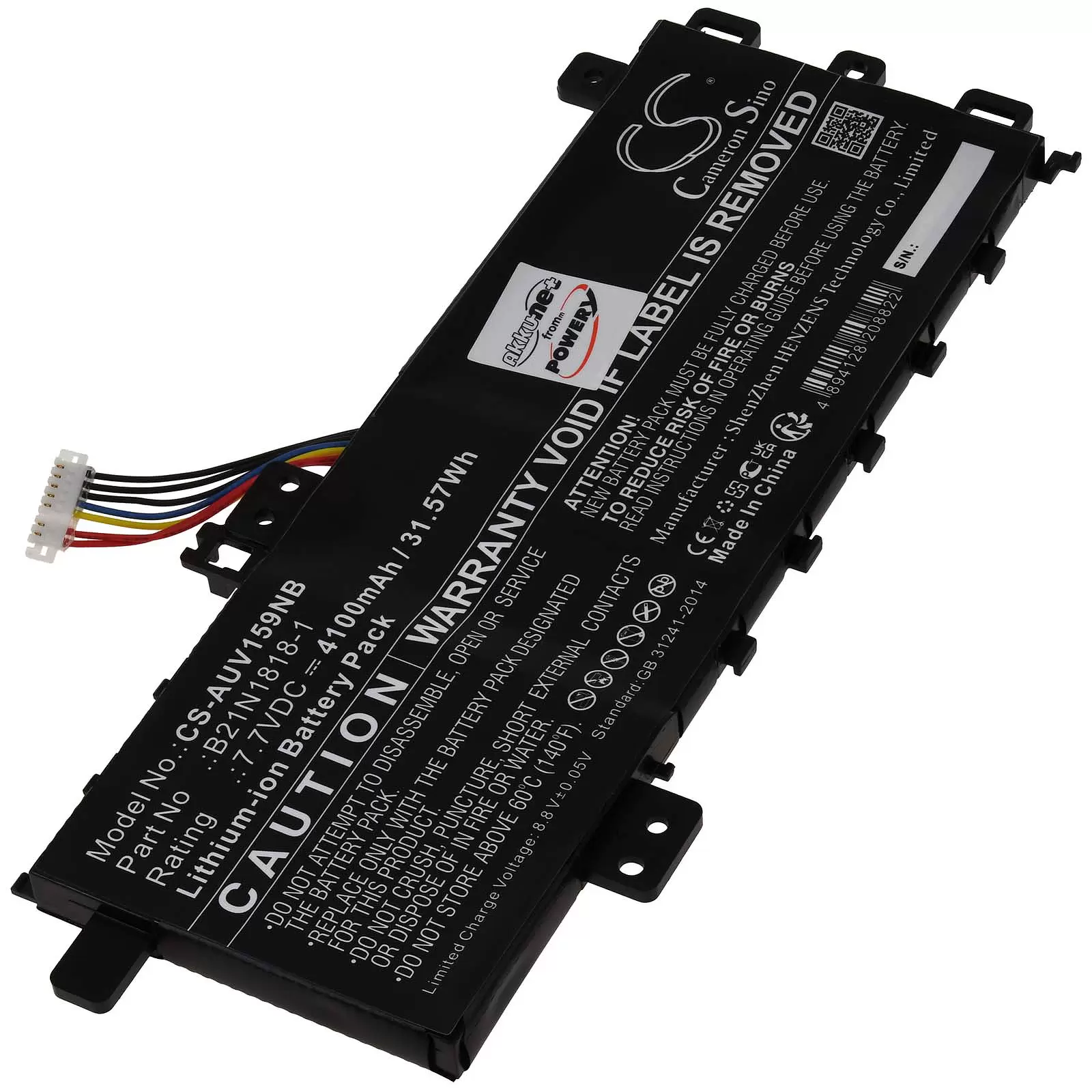 Akku passend für Laptop Asus VivoBook 14 F409DA VivoBook 14 X409FB VivoBook 15 X509FB Typ B21N1818-1