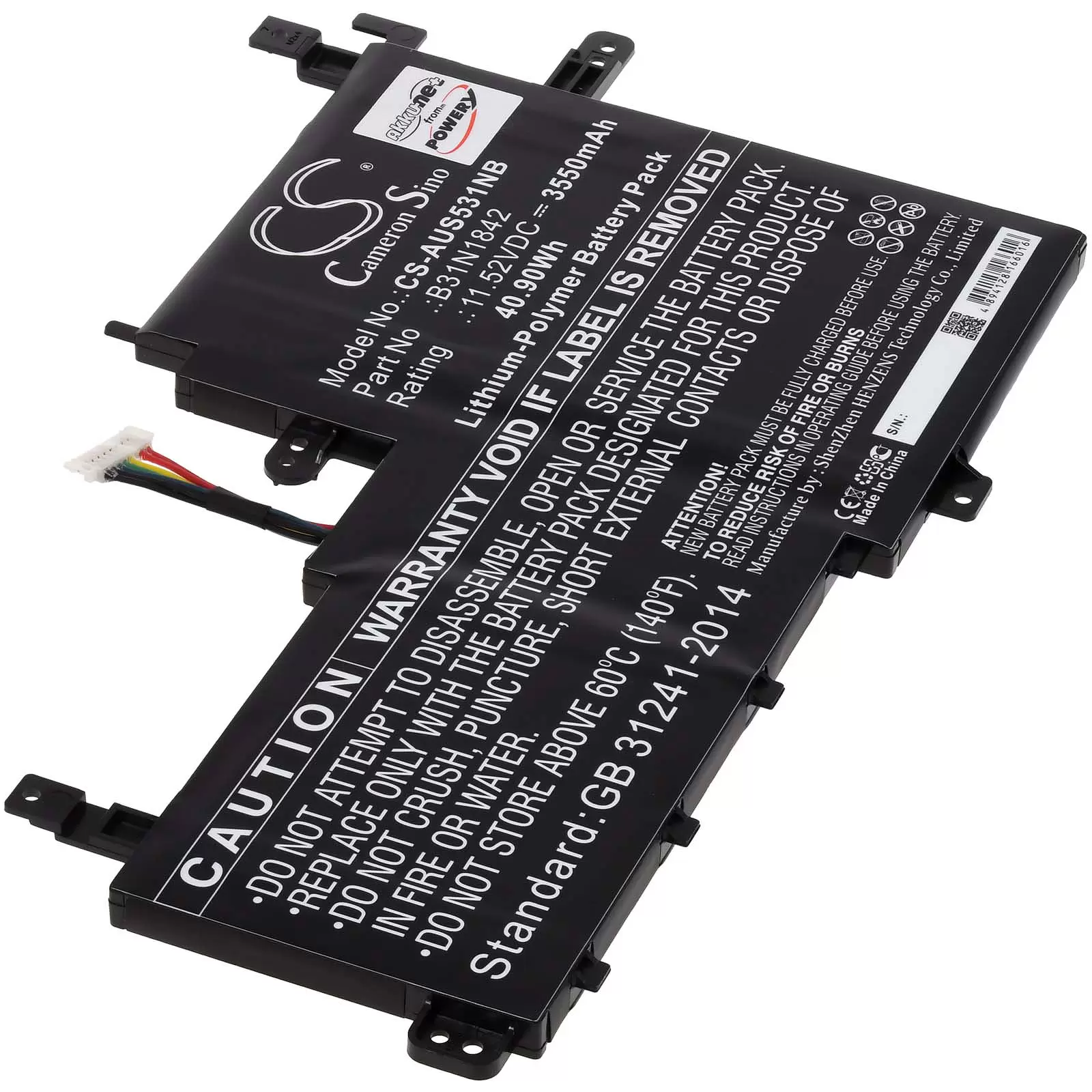 Akku passend für Laptop Asus VivoBook S15 S531FA VivoBook 15 M513 Typ B31N1842