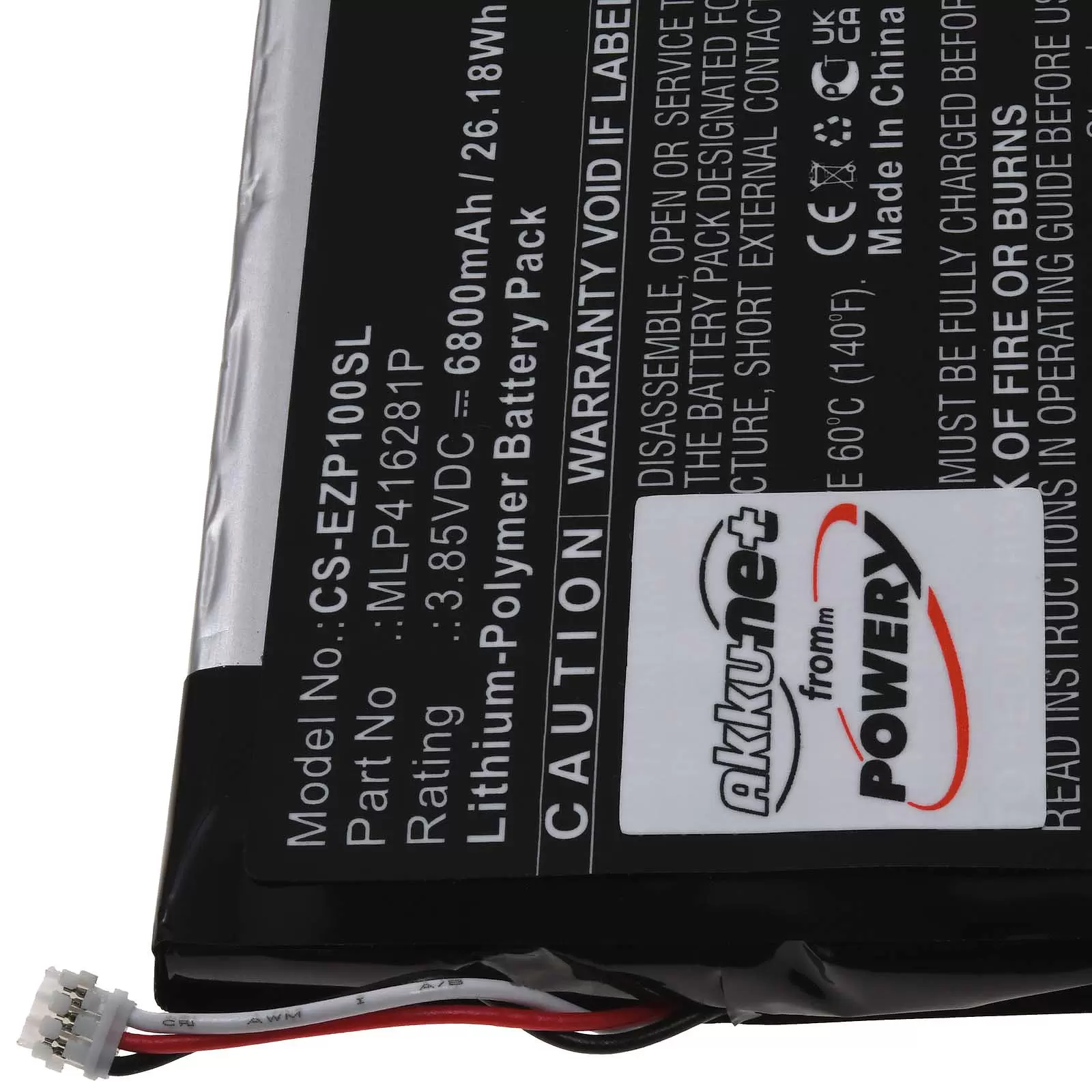 Akku passend für Kamera Türspion ezviz DP1S Typ MLP416281P