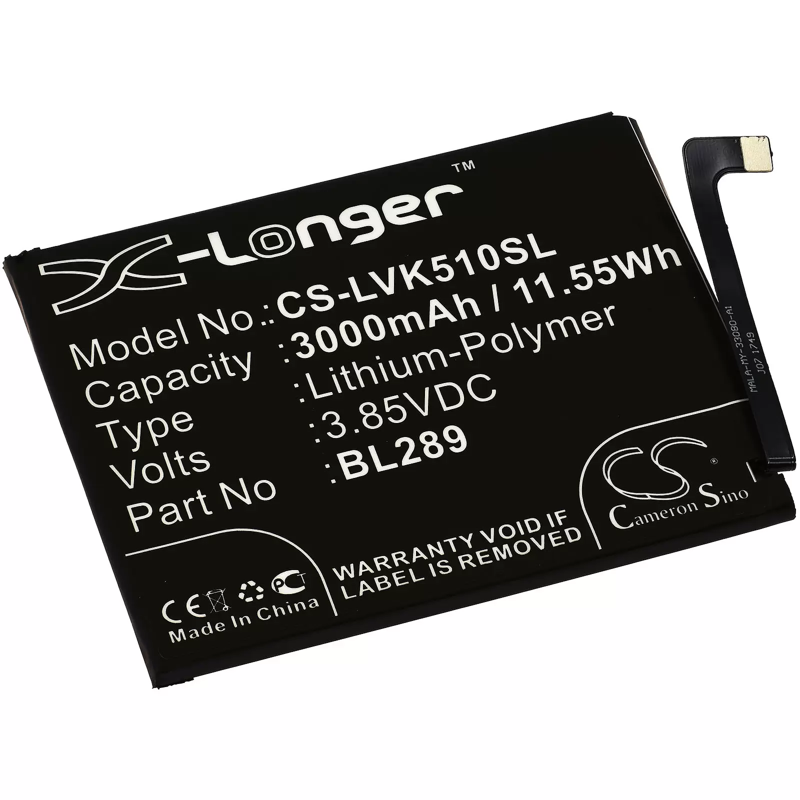 Akku passend für Handy, Smartphone Lenovo K5 Play,  L38021, Typ BL289