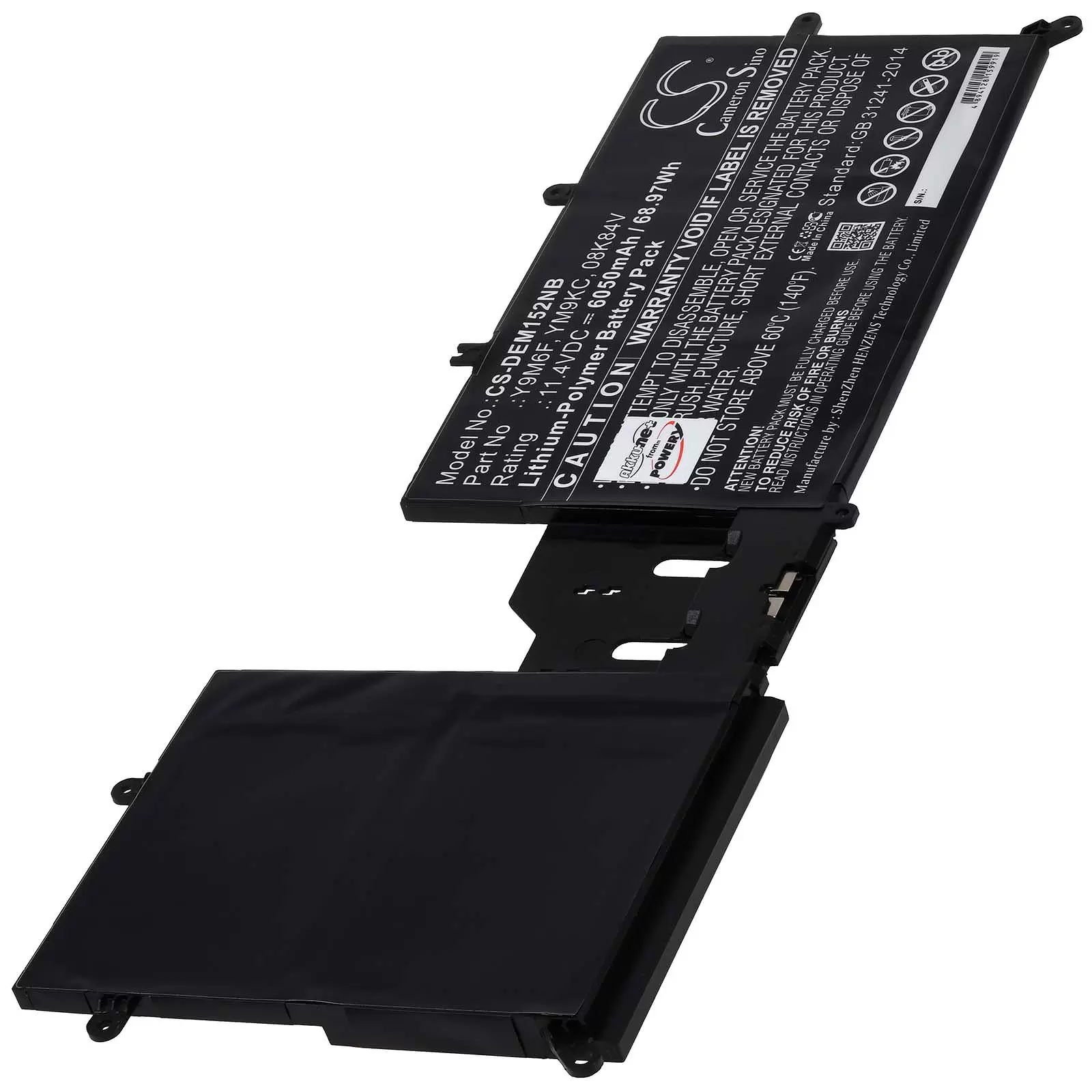 Akku passend für Laptop Dell Alienware M15 R2 Alienware M17 R2 Typ Y9M6F