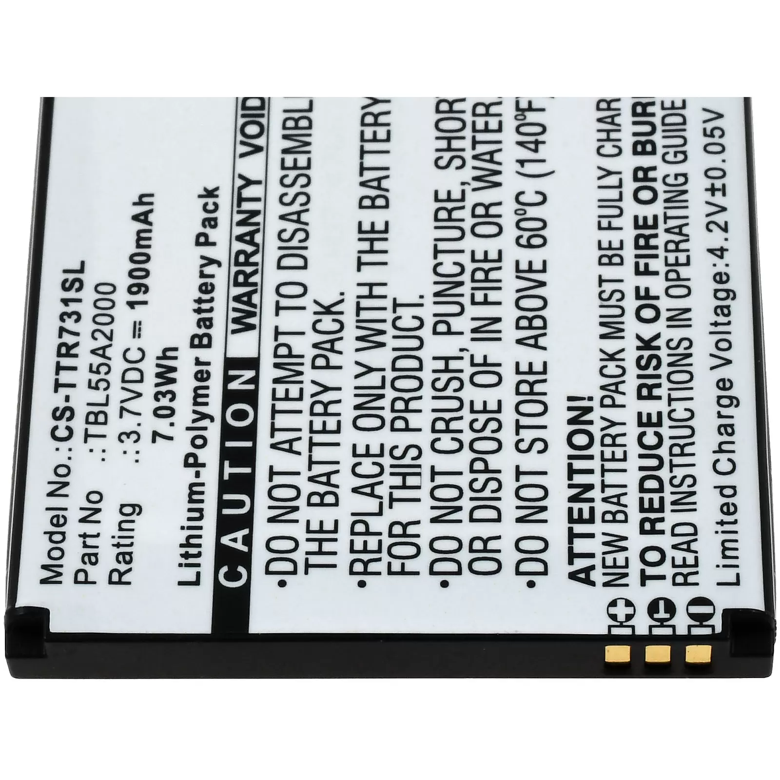 Akku passend für mobiles GPS-Datenerfassungsgerät Trimble Juno SA ,  Juno SB, Typ BA-1405206 u.a.