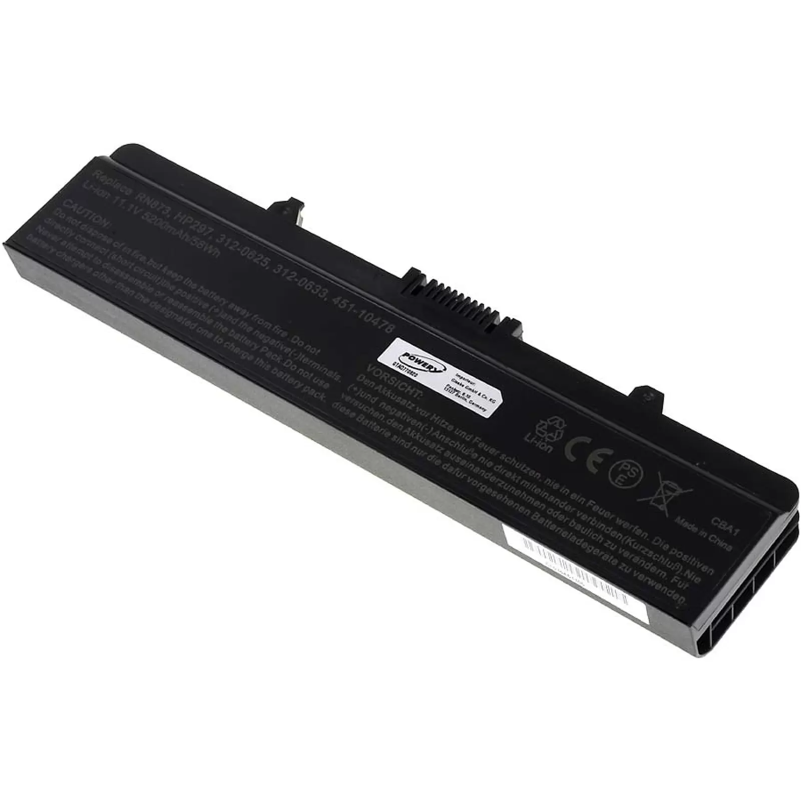 Akku für Dell  Inspiron 1525 5200mAh