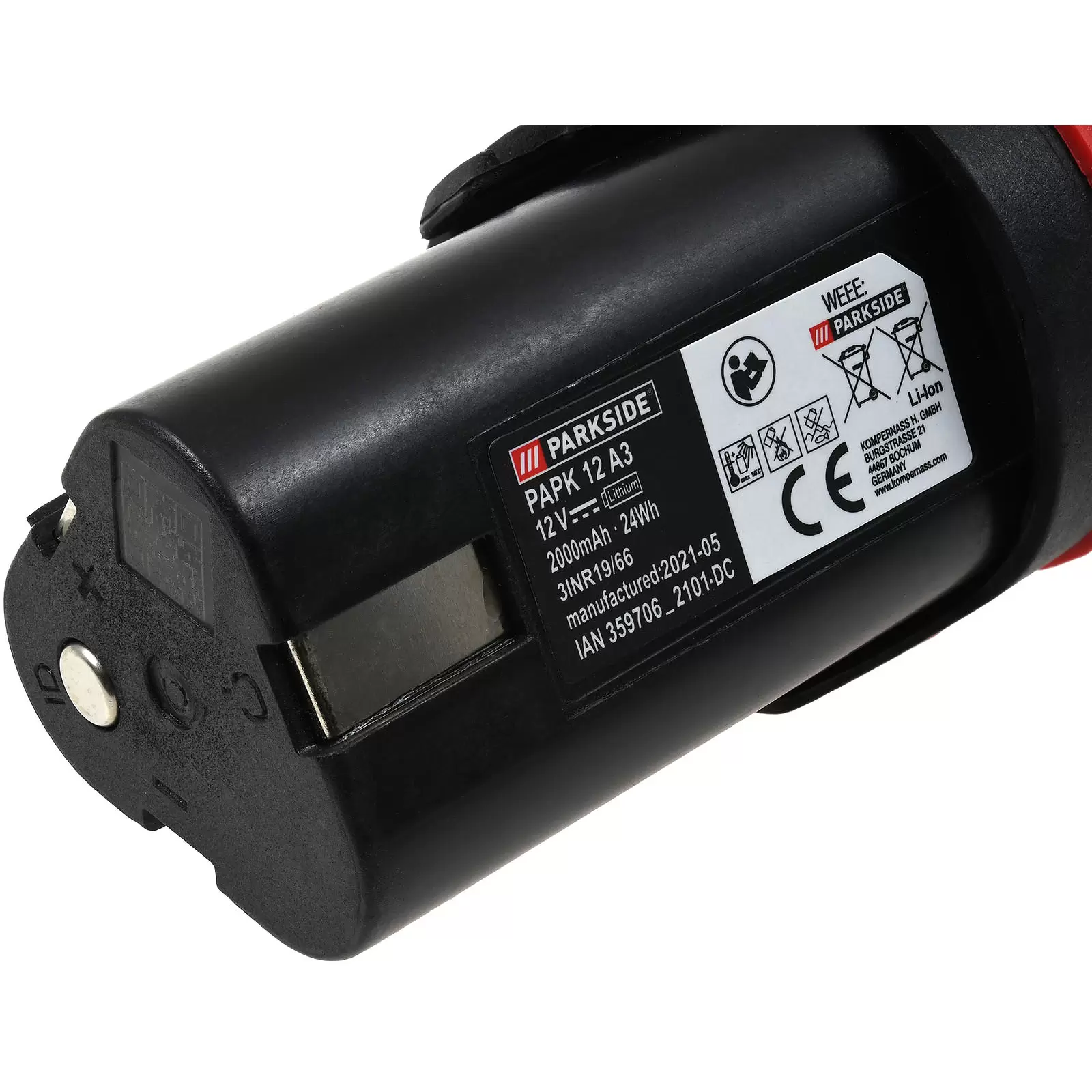 Parkside Akku PAPK 12 A3/A4 2Ah 12V Li-Ion für Geräte der Parkside X 12V Familie