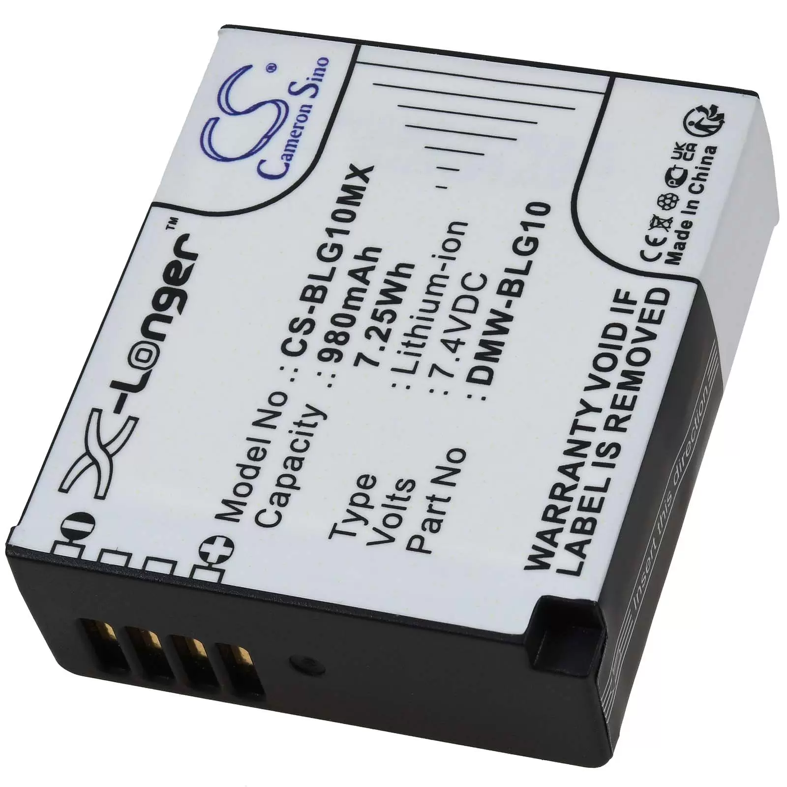 Akku für Panasonic DMC-GF16/ Typ DMW-BLG10