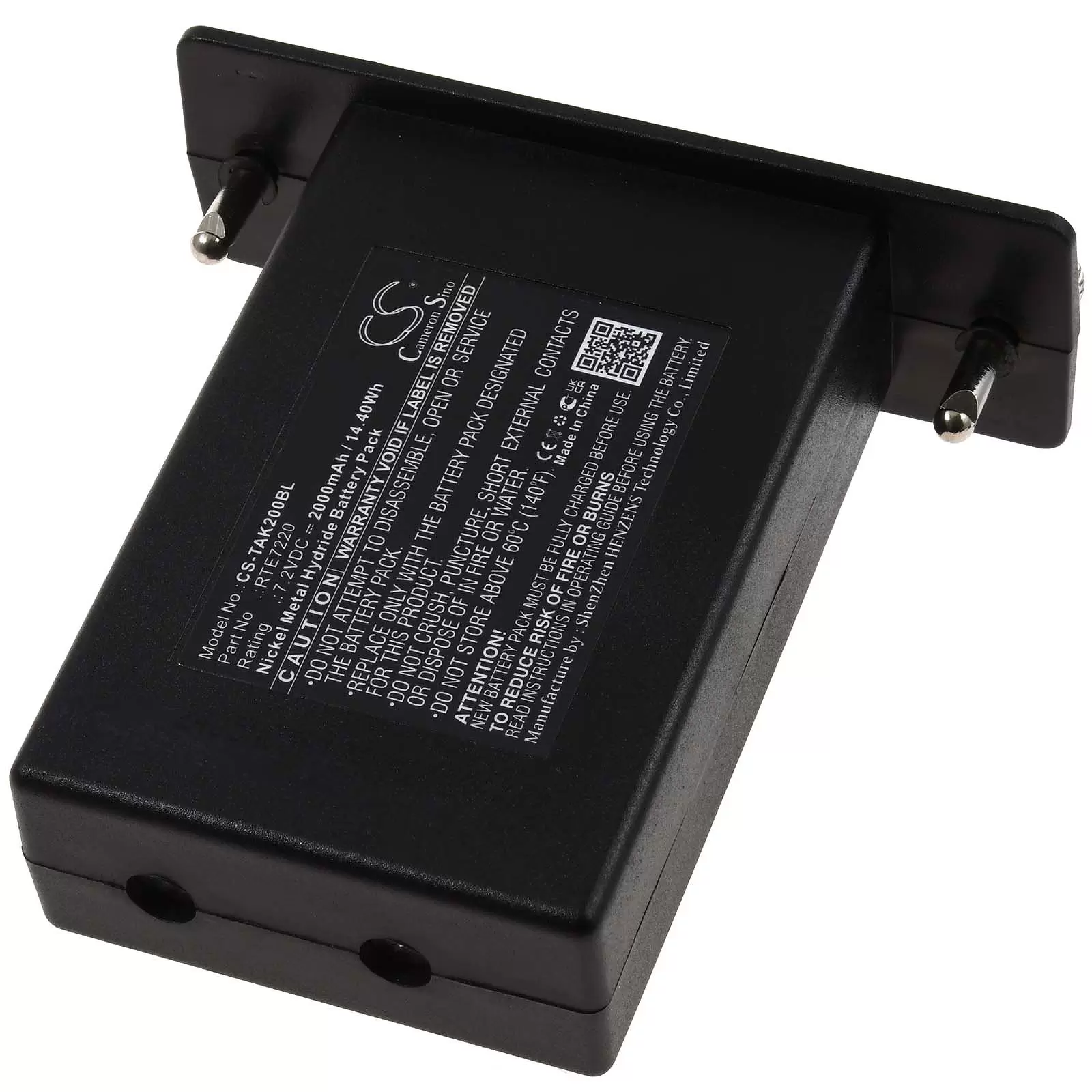 Akku passend für Kransteuerung Teletec AK2 Sender FW24 Sender FW43 Typ RTE7220
