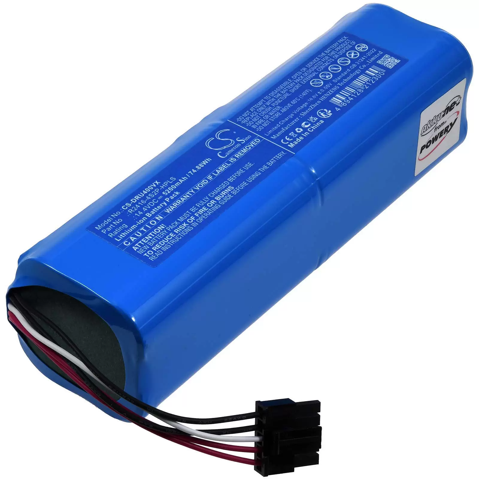 Akku passend für Saugroboter Dreame L30 Ultra D10s plus Bot X30 Ultra Typ Bot X30 Ultra