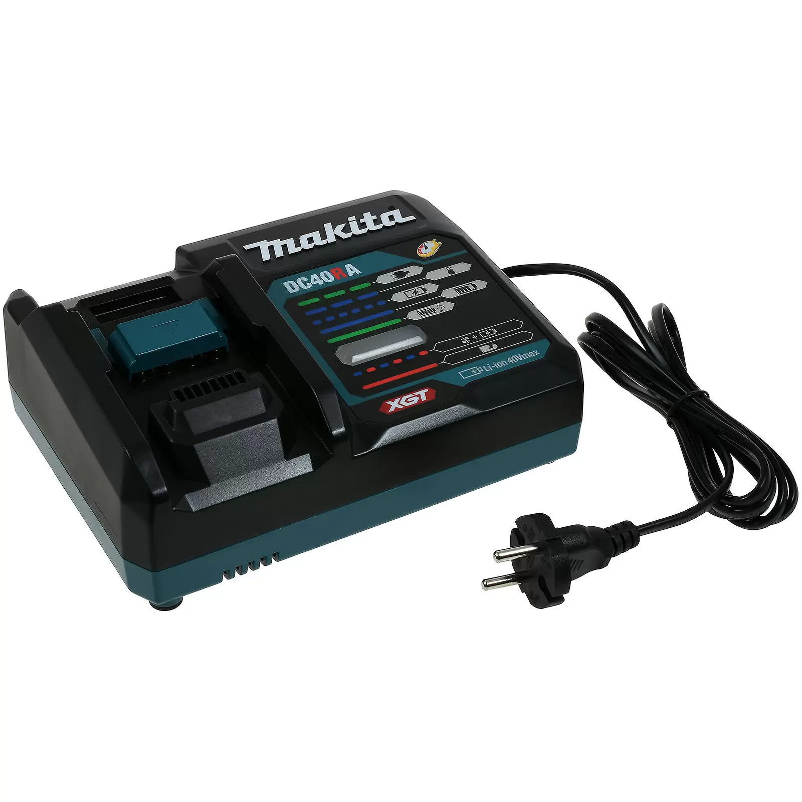 Makita Schnell-Ladegerät DC40RA, 191E08-6 für 40V max. Li-Ion XGT-Akkus