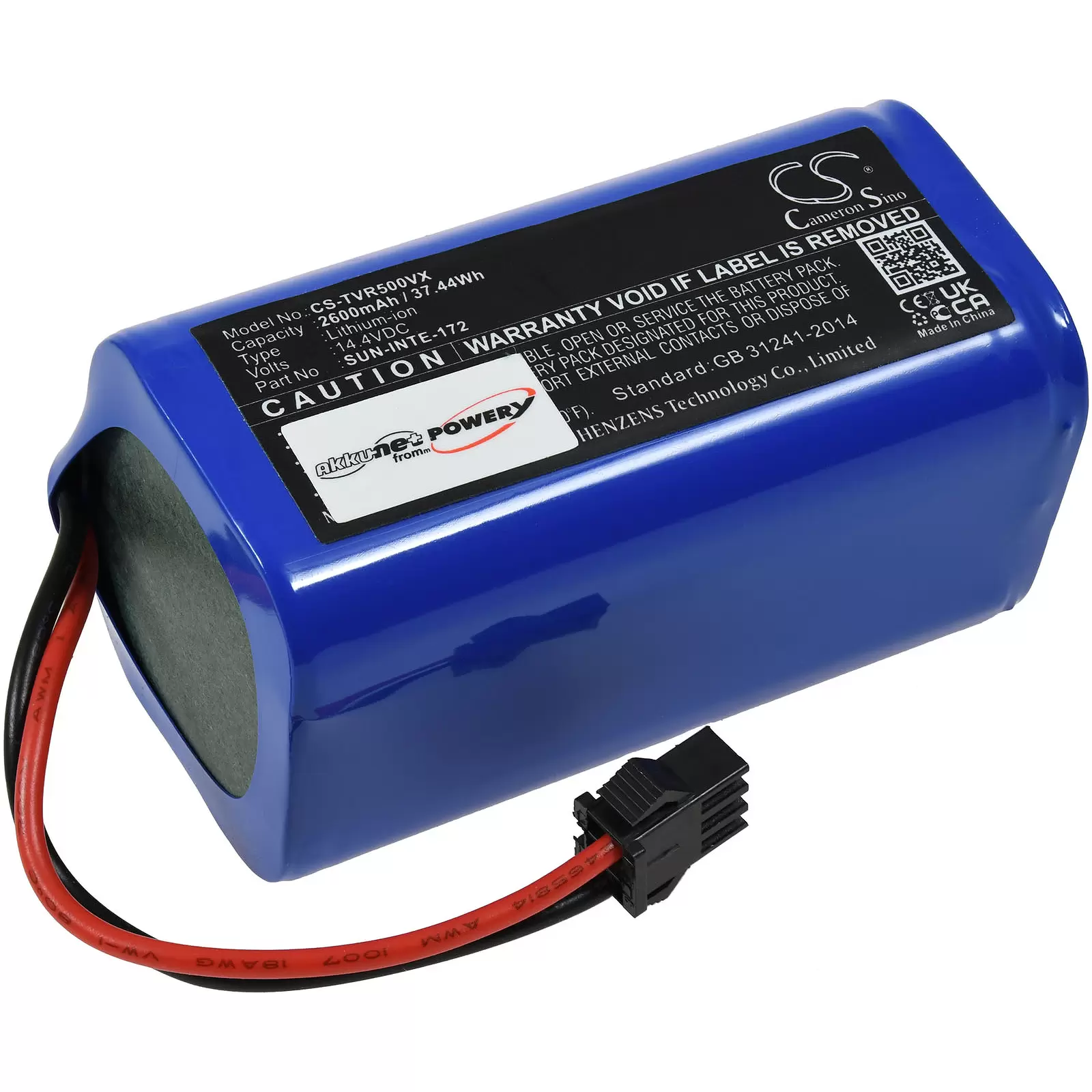 Akku passend für Saugroboter Tesvor X500,  X500 Pro, X580, Typ SUN-INTE-172