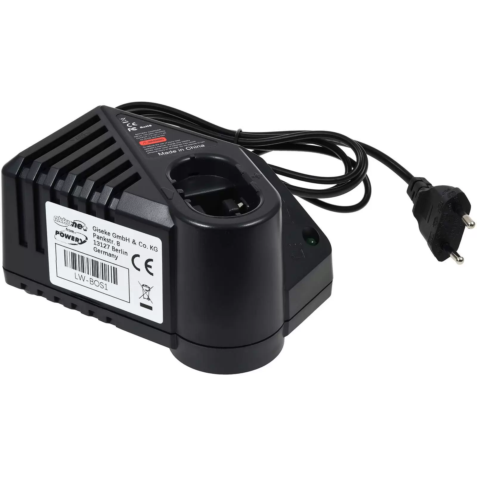 Ladegerät für Bosch Werkzeugakkus 7,2V-18V/ NiCd-NiMH-kompatibel mit Bosch AL 1411 DV