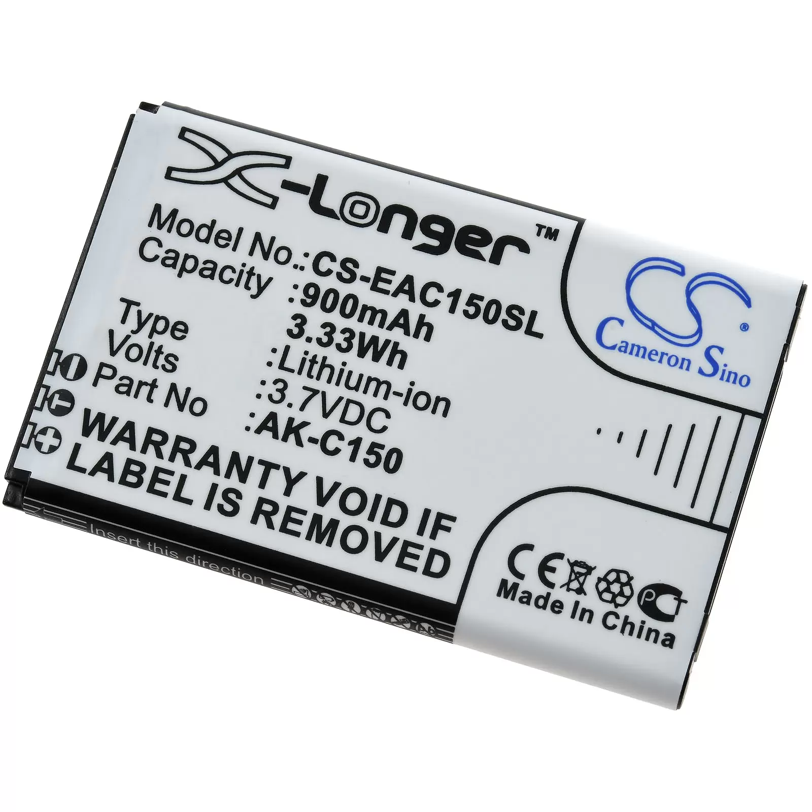 Akku für Großtasten-Handy Emporia Telme C150 / T200 / Typ AK-C150