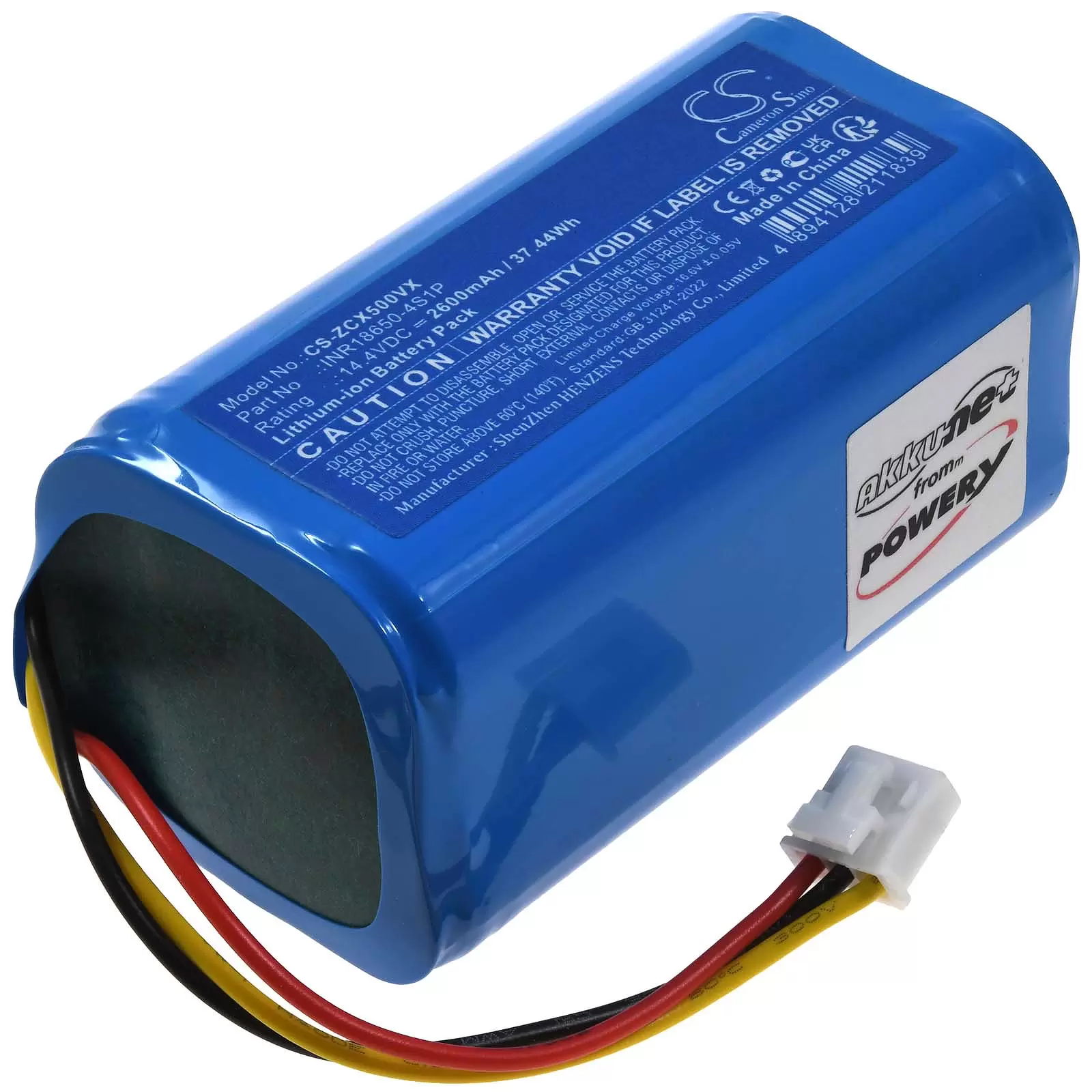 Akku passend für Saugroboter EZIclean Aqua connect X550 X650 X600 Typ INR18650-4S1P