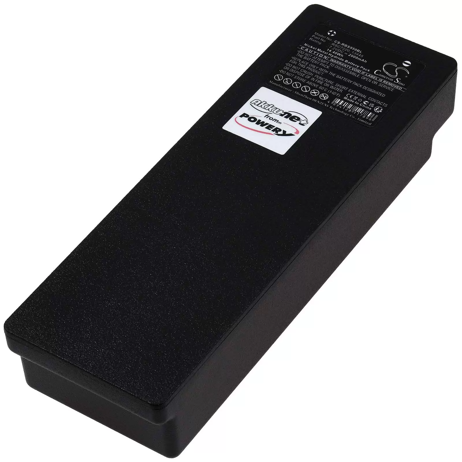 Akku passend für Kransteuerung Palfinger/Scanreco 590 790 960 mit 2 Kontakten