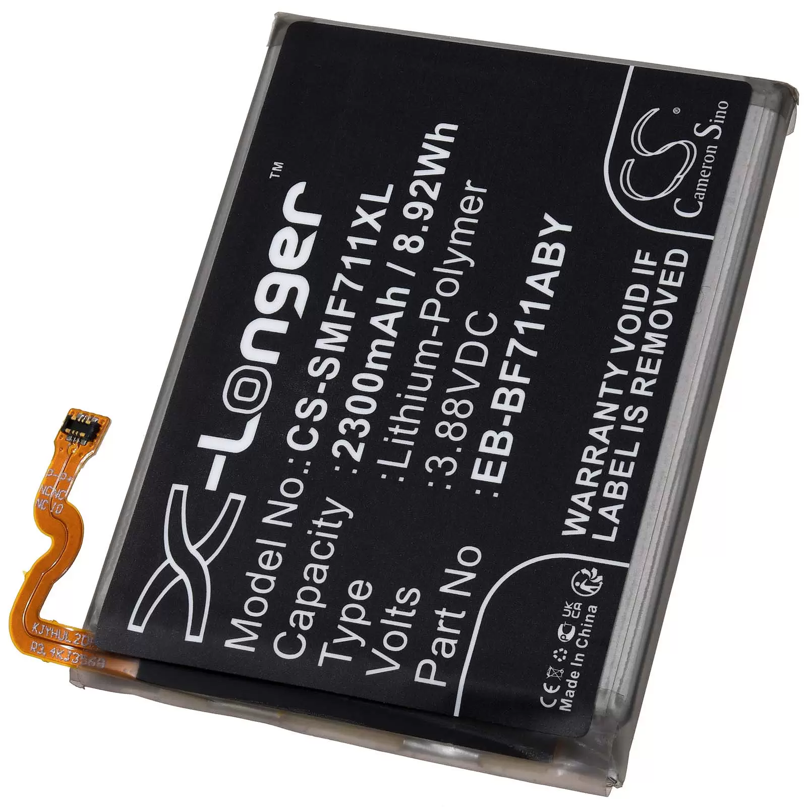 Ersatzakku passend für Smartphone Samsung Galaxy Z Flip 3 SM-F711 Typ EB-BF711ABY