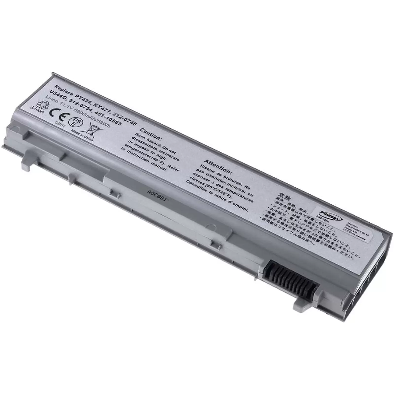 Akku für Dell  Latitude E6400/Precision M2400/ M4400/ Typ PT434